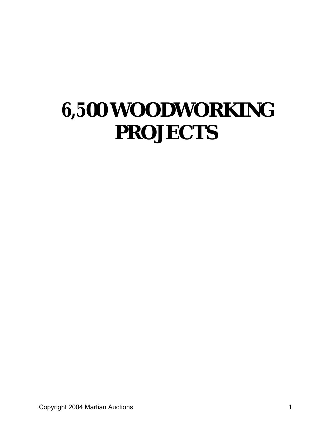 5001 Woodworking Projects