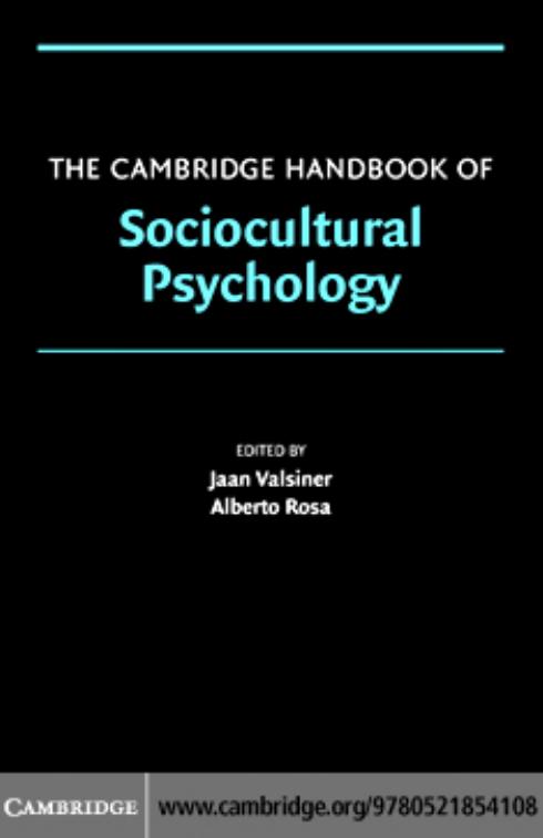 The Cambridge Handbook of Sociocultural Psychology