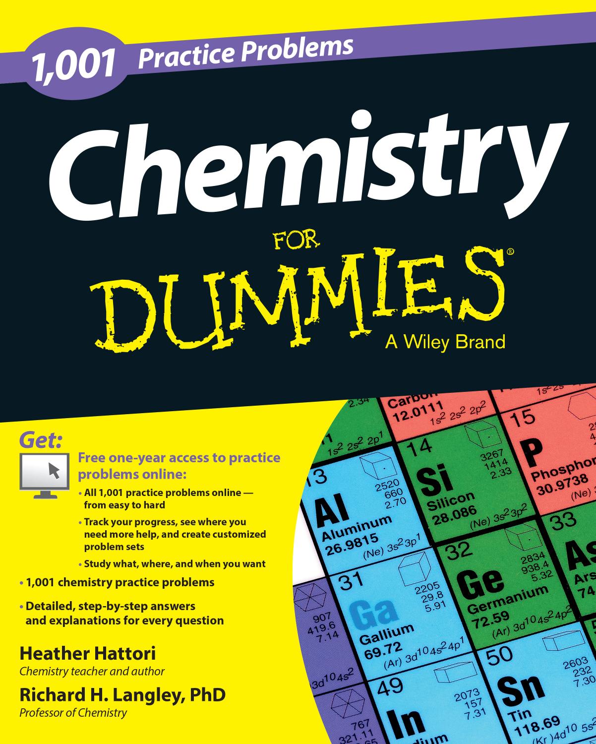 1,001 Chemistry Practice Problems For Dummies