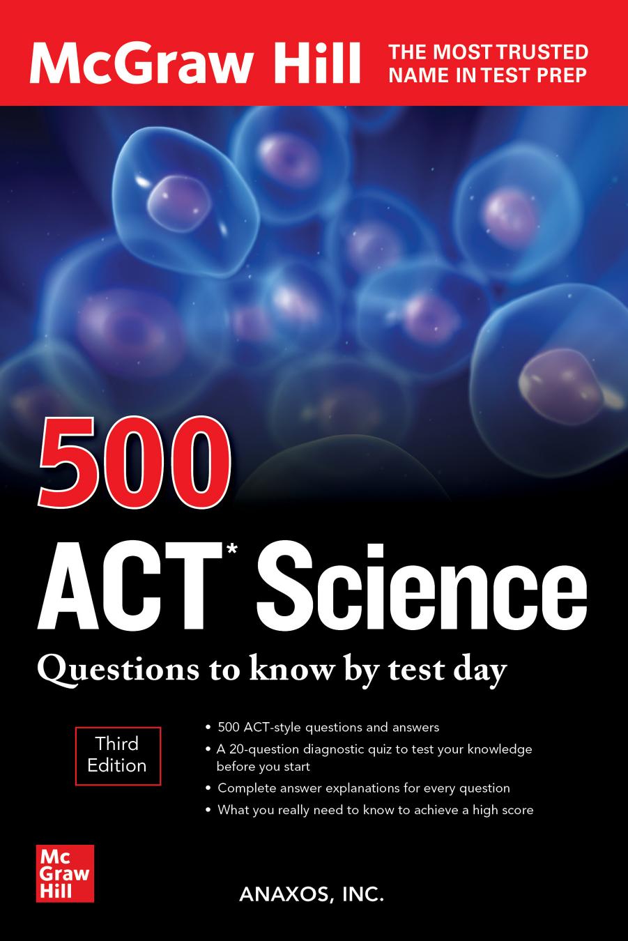 McGraw Hill 500 ACT Science Questions to know by test day, Third Edition