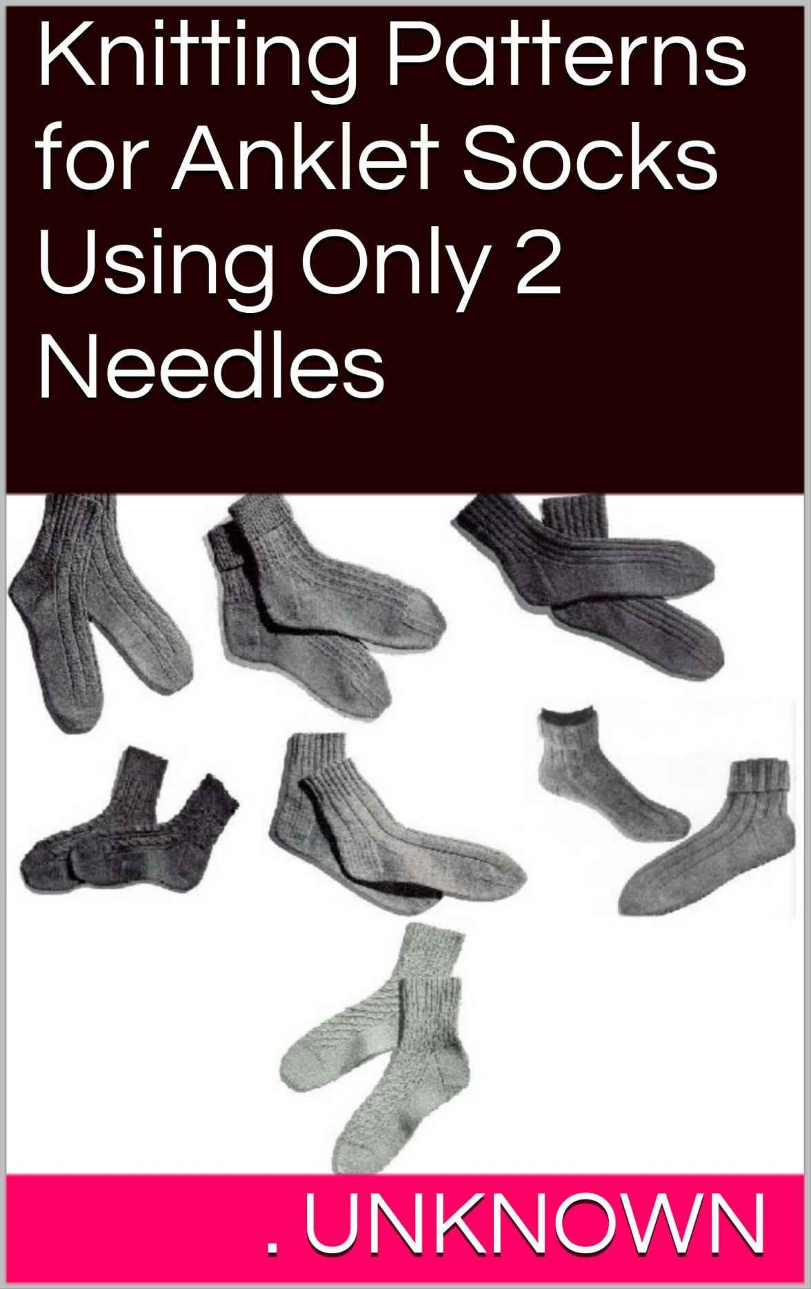 Knitting Patterns for Anklet Socks Using Only 2 Needles