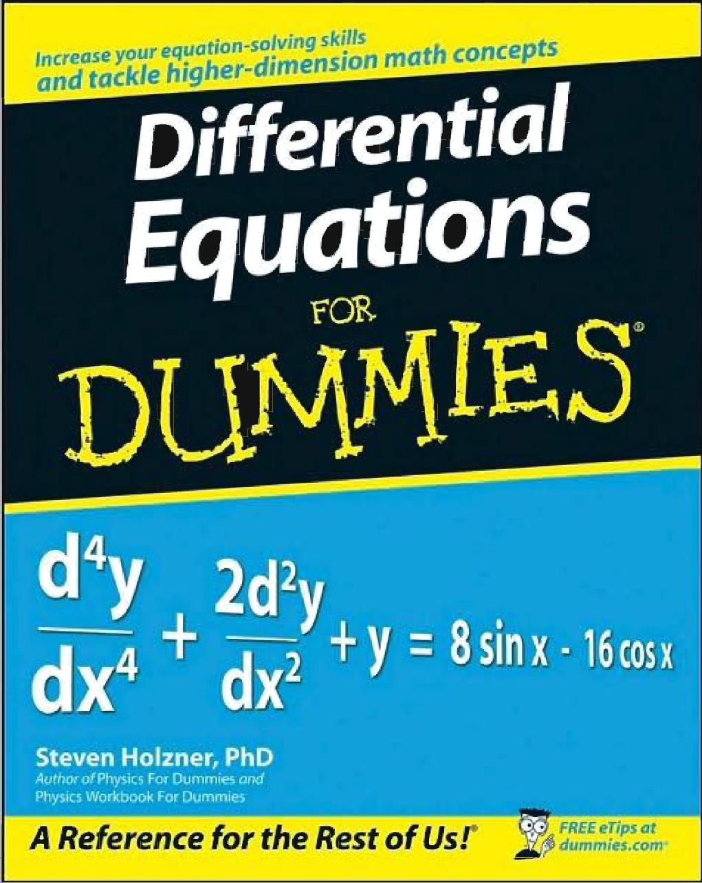 Differential Equations For Dummies®