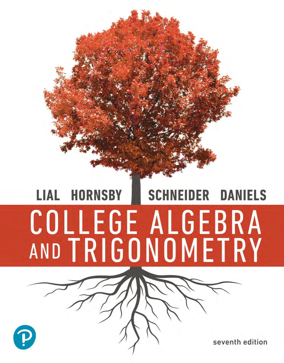 Lial M. College Algebra and Trigonometry 7ed 2020