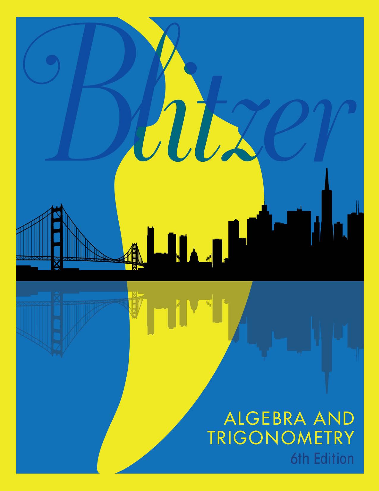 Algebra and Trigonometry, 6th edition (2018)