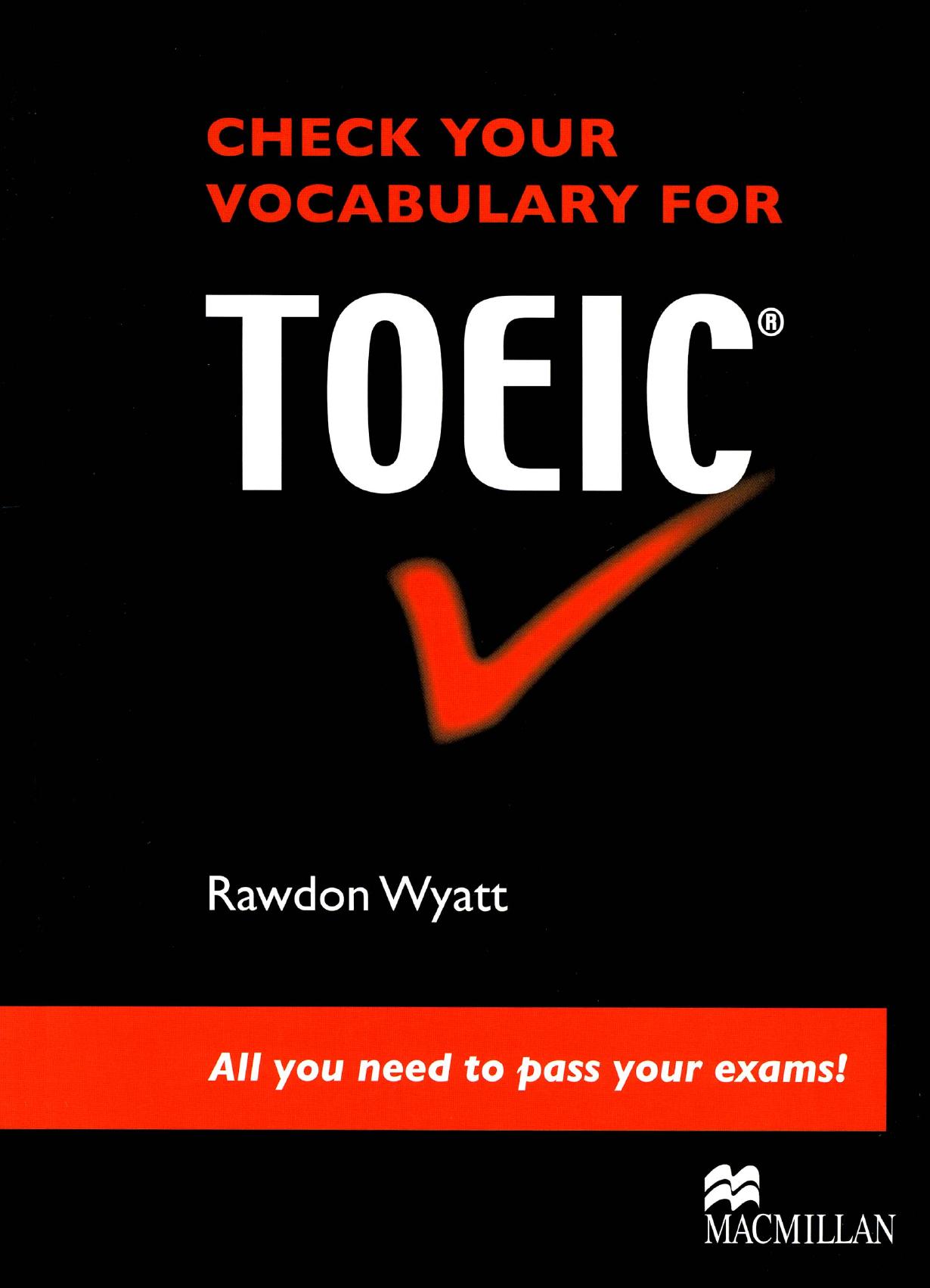 Check your vocabulary for TOEIC® all you need to pass your exams !