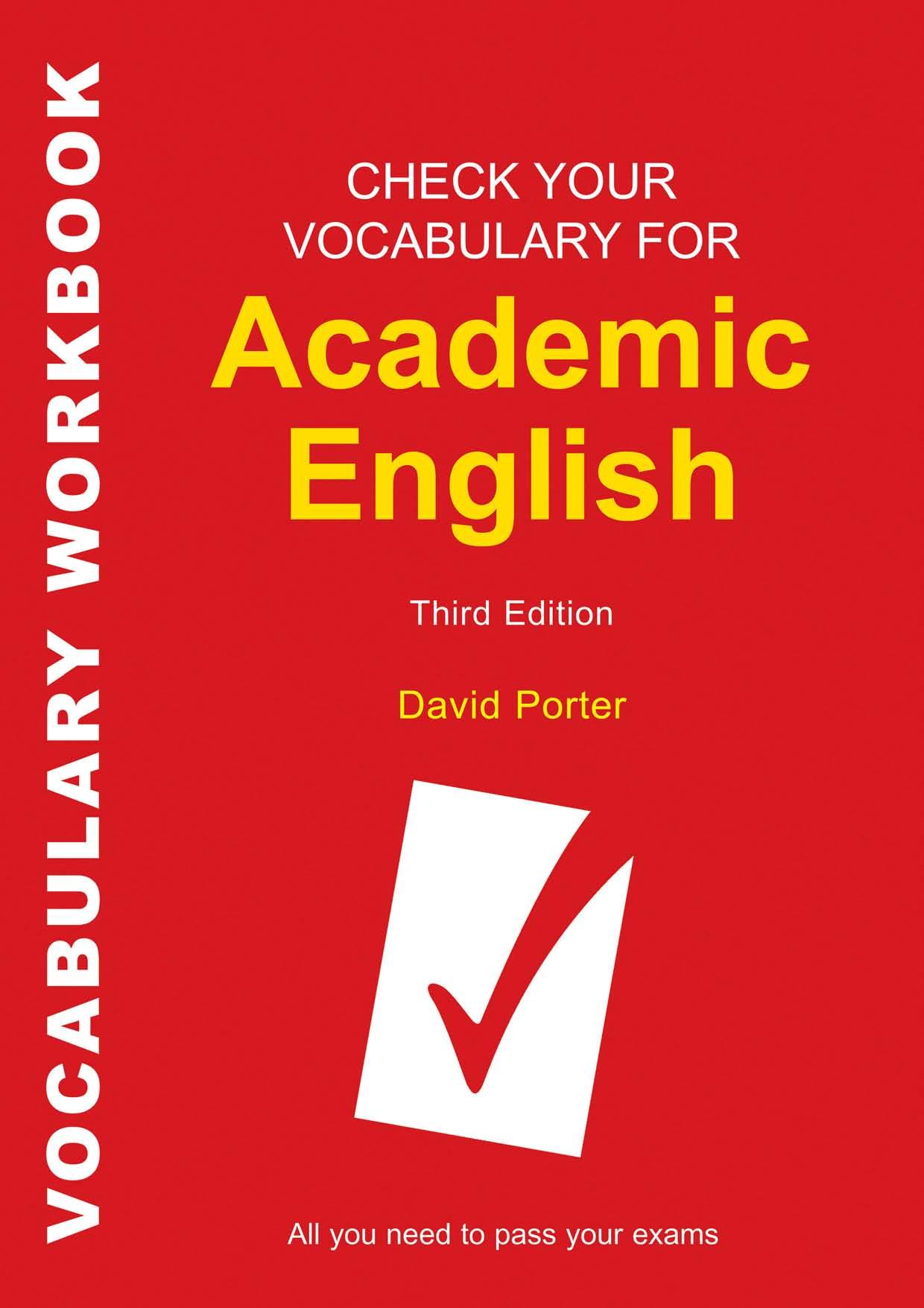 Check Your English Vocabulary for Academic English