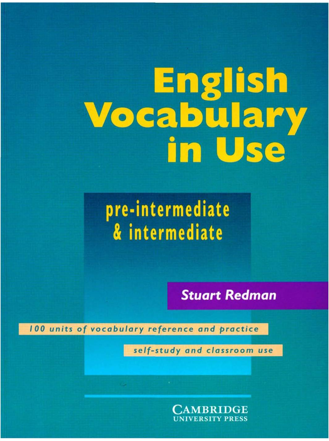 Cambridge - English Vocabulary in Use - Pre- & Intermediate