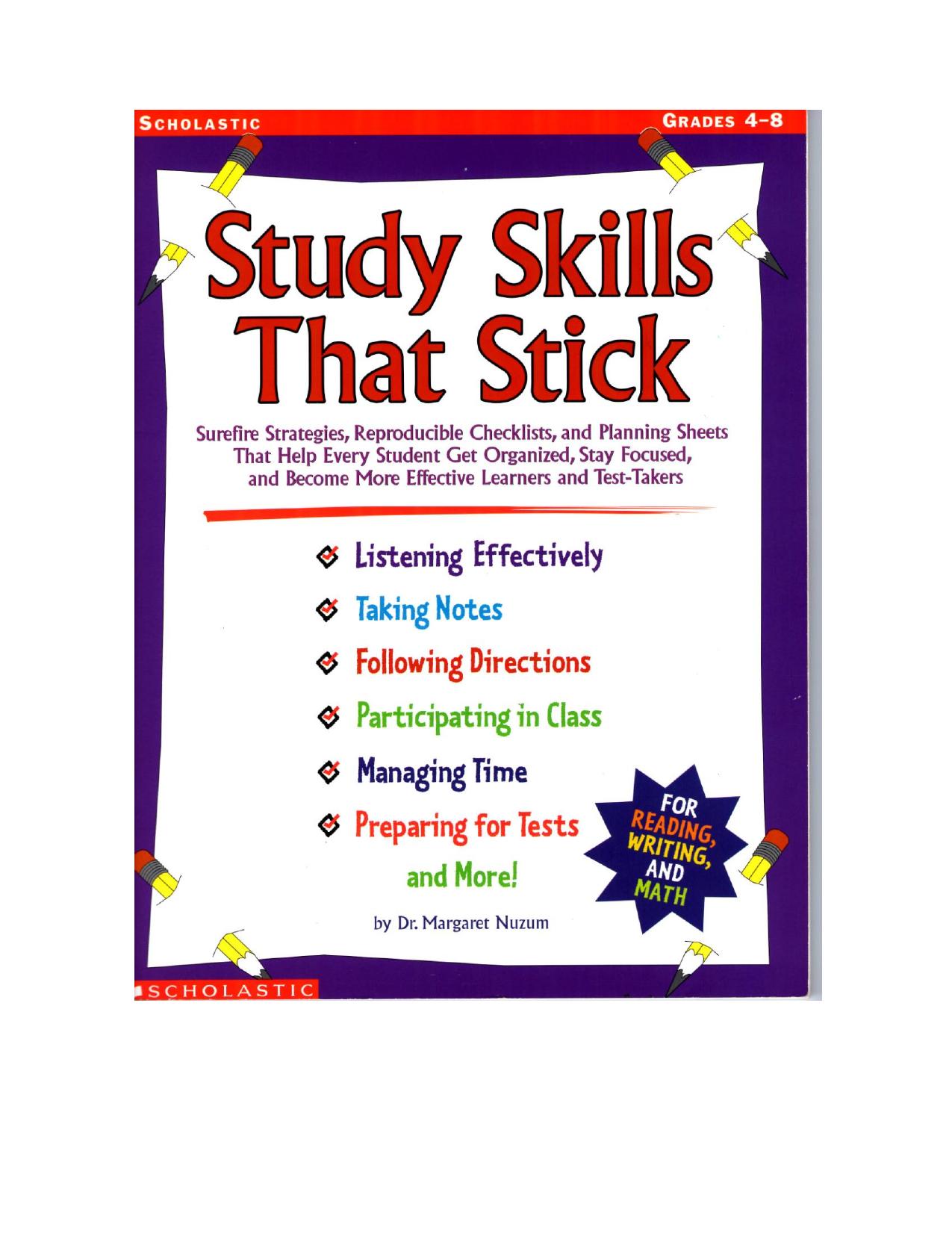 Study Skills That Stick