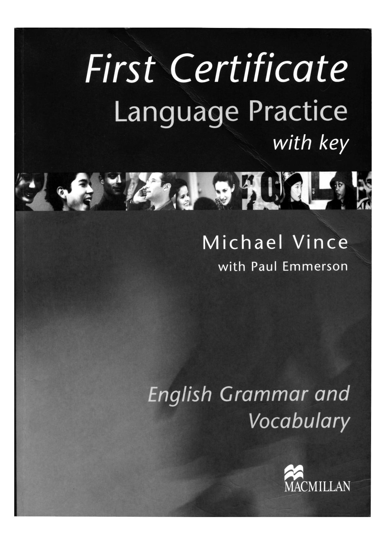 MacMillan First Certificate English Language Practice With Key