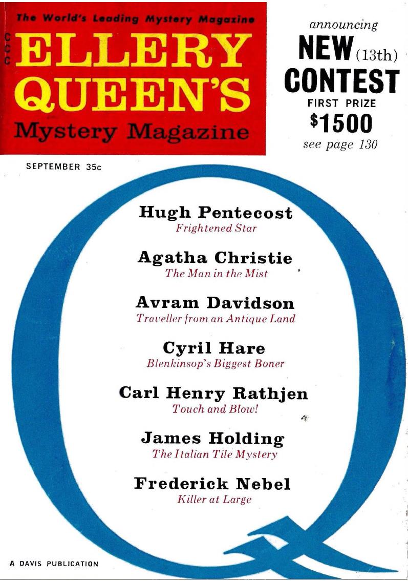 Ellery Queens Mystery Magazine - September 1961