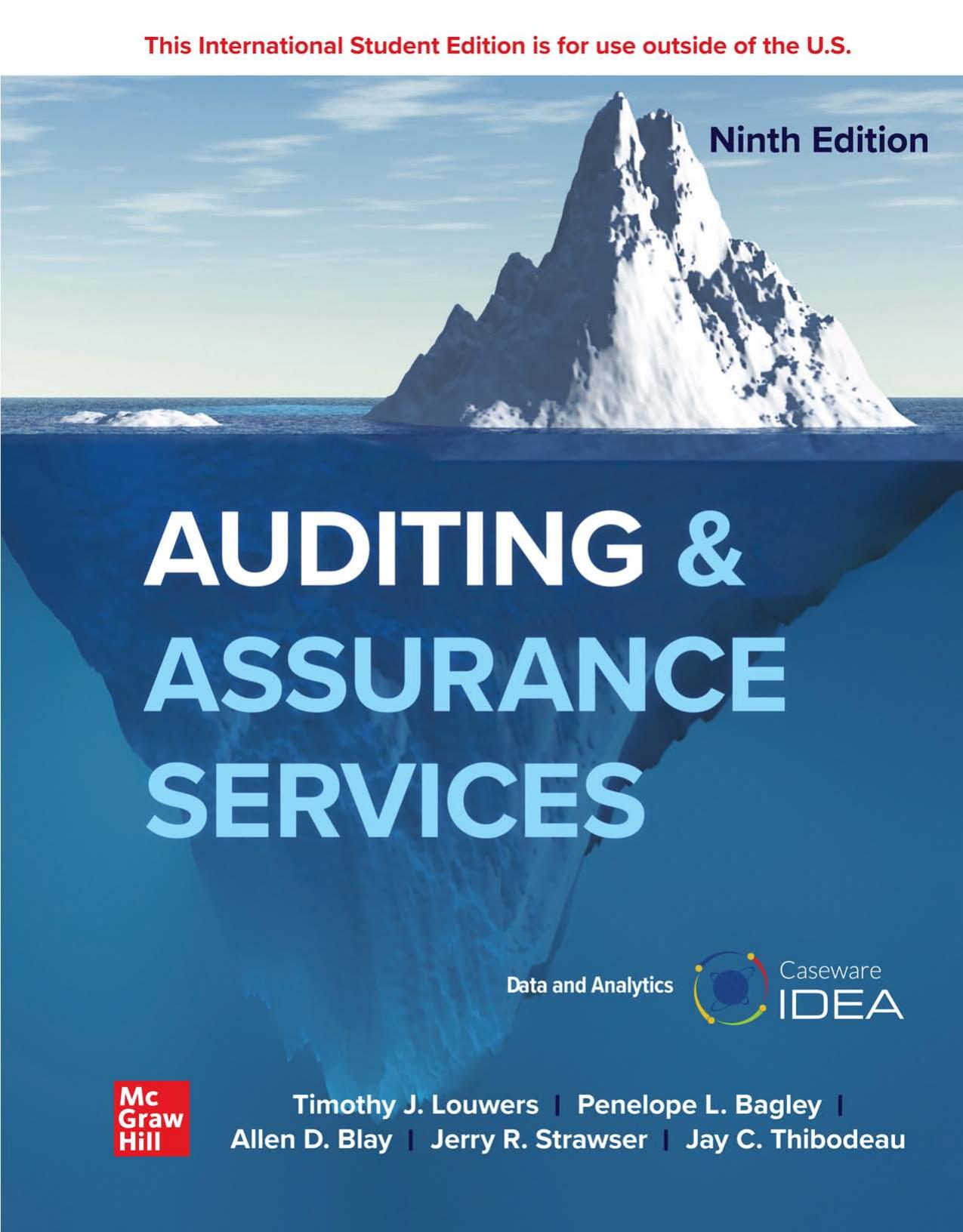 ISE Ebook Online Access For Auditing & Assurance Services