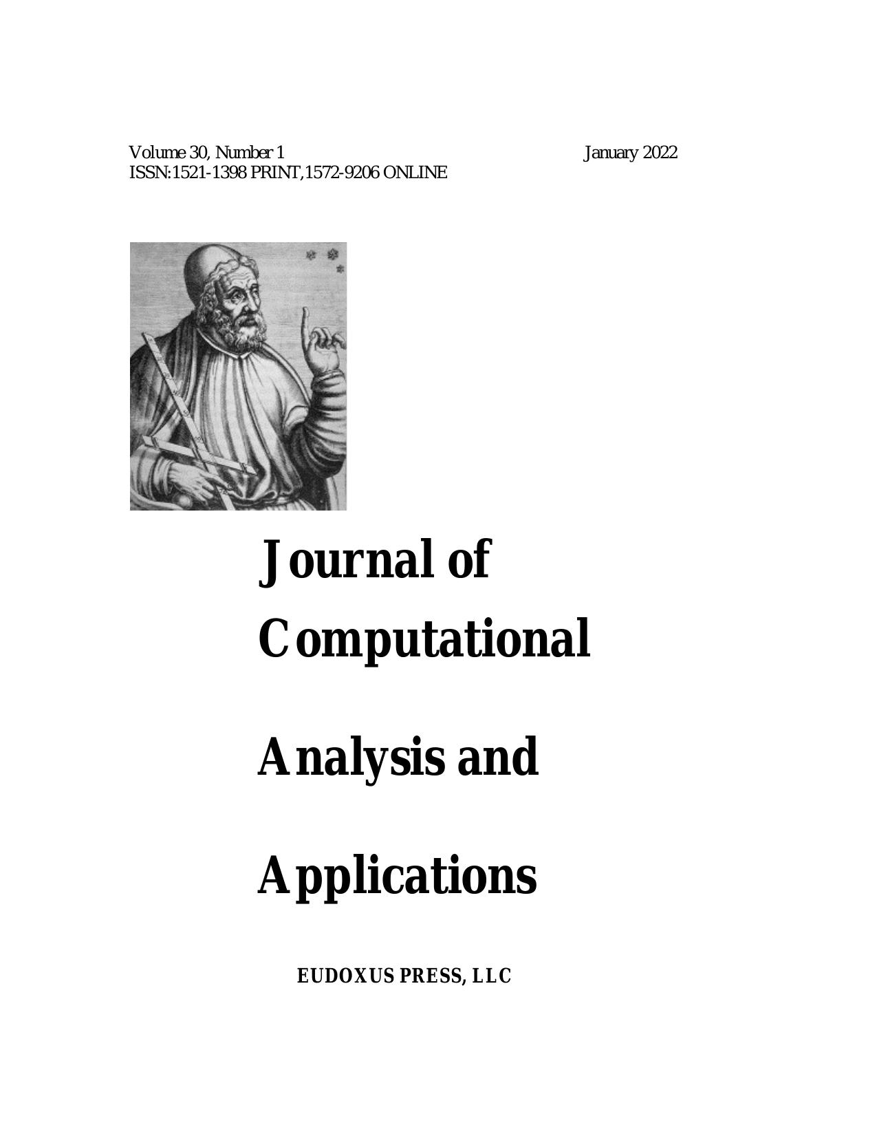 Biannual Applied Math Volume 30 George Anastassiou Journal Of Computational Analysis And Applications Volume 30 2022