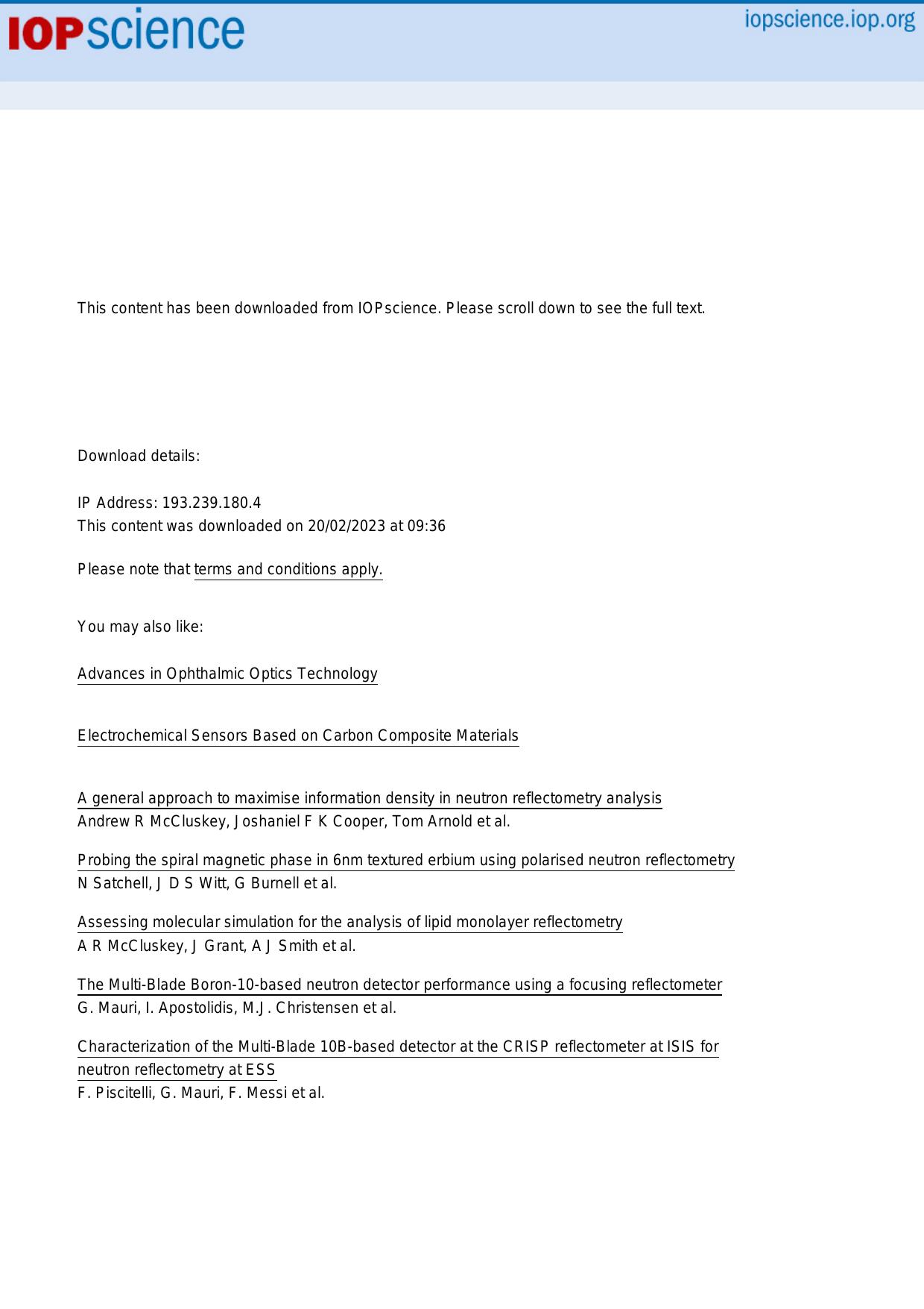 Basu S. Neutron and X-ray Reflectometry. Emerging phenomena...2022