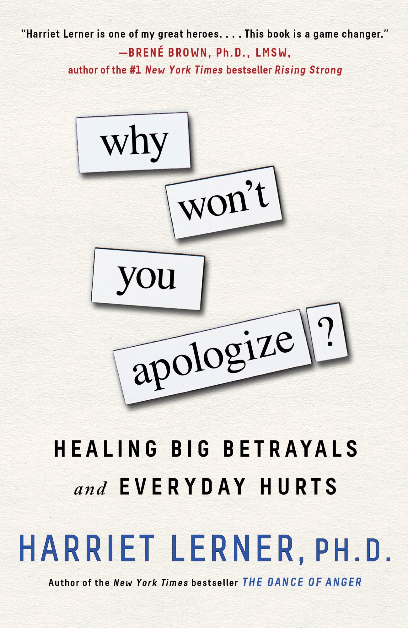 Why Won't You Apologize?