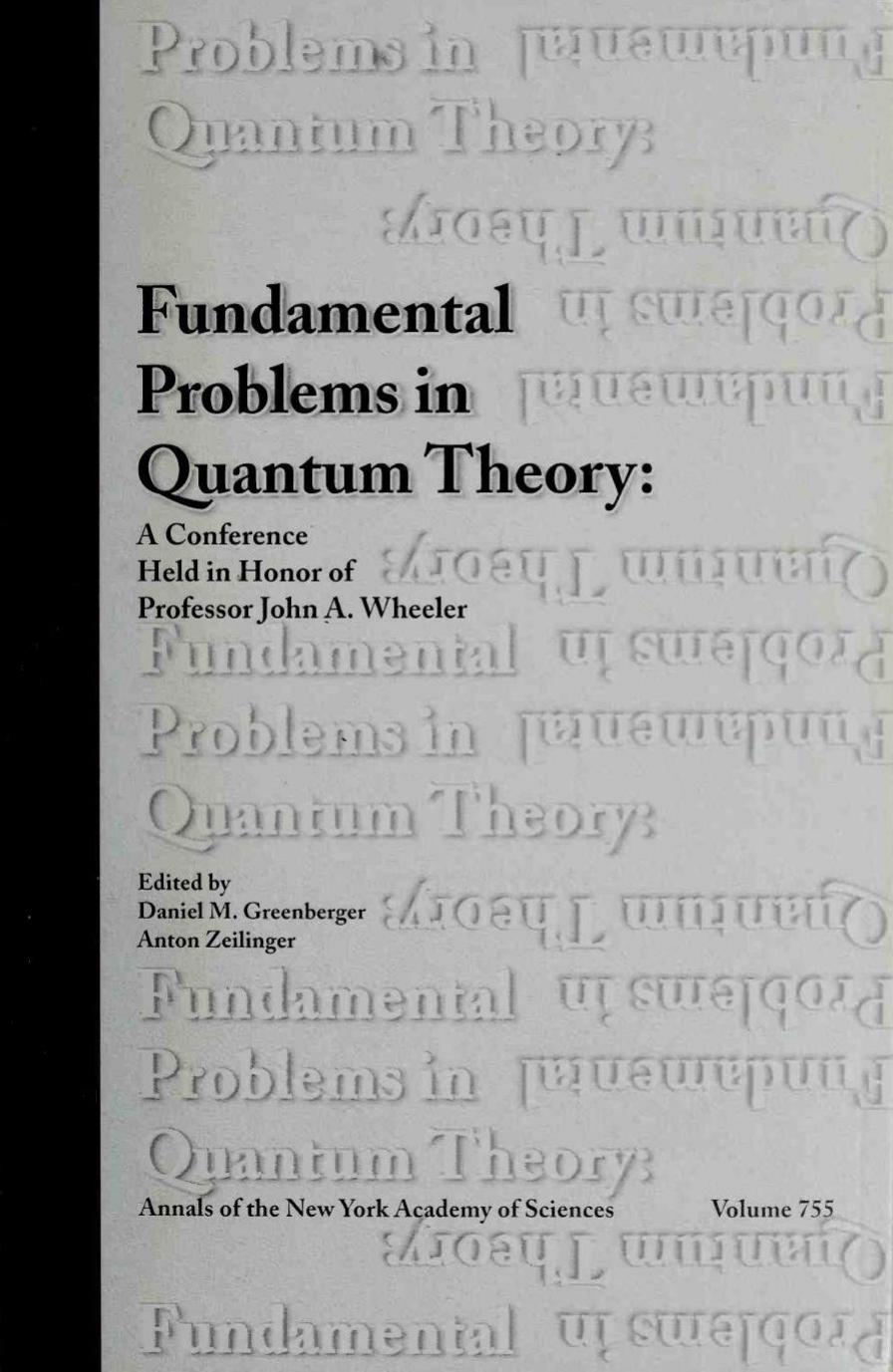 Fundamental Problems in Quantum Theory