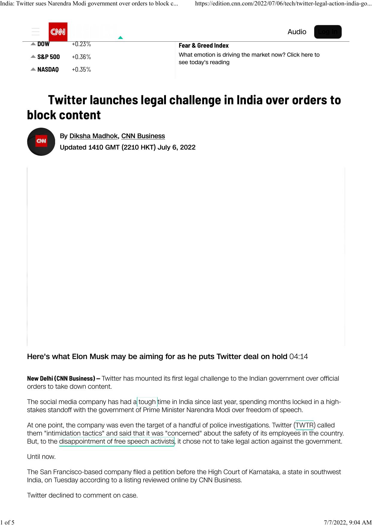 India Twitter sues Narendra Modi governmen