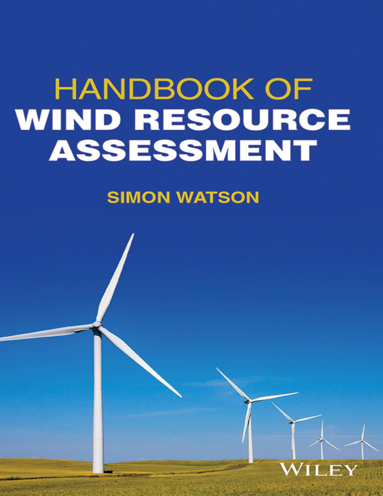 Handbook of Wind Resource Assessment