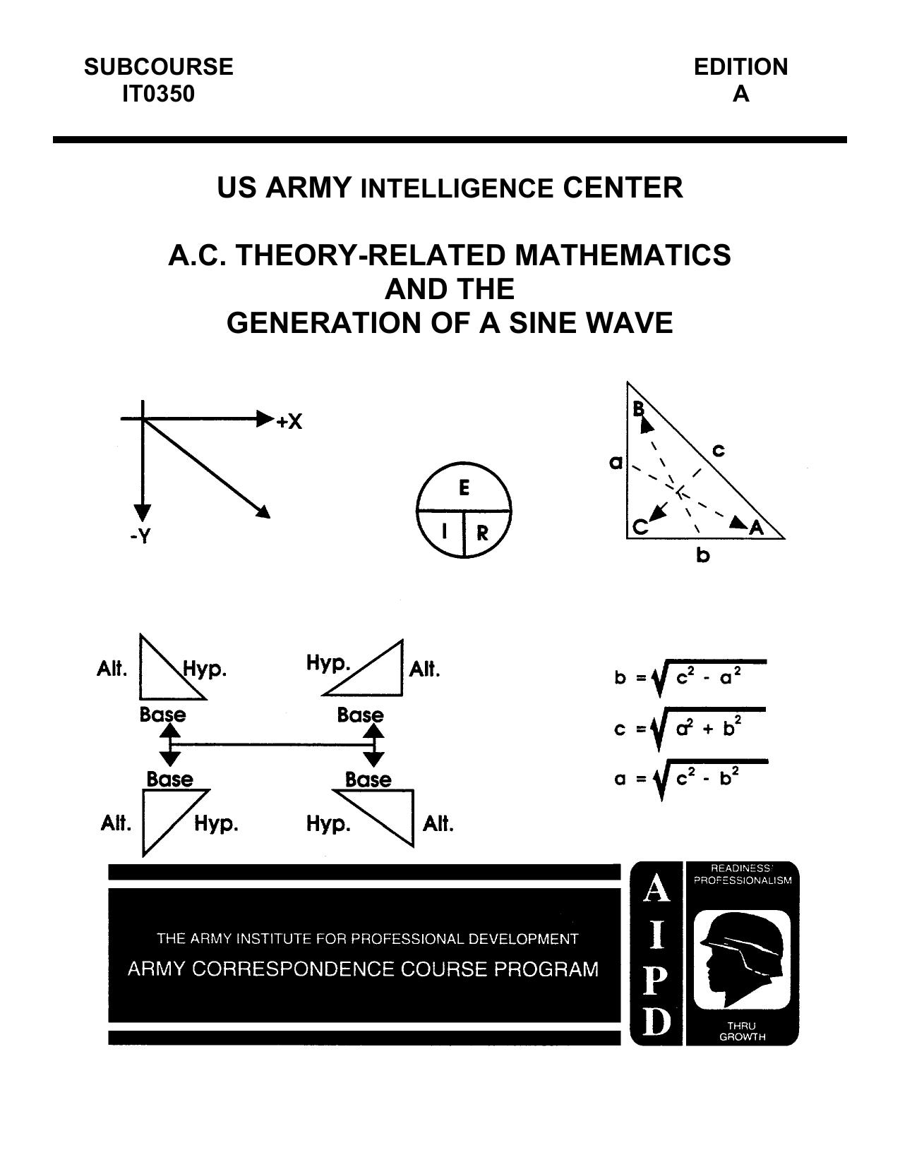 US Army electronics course AC Theory Relat