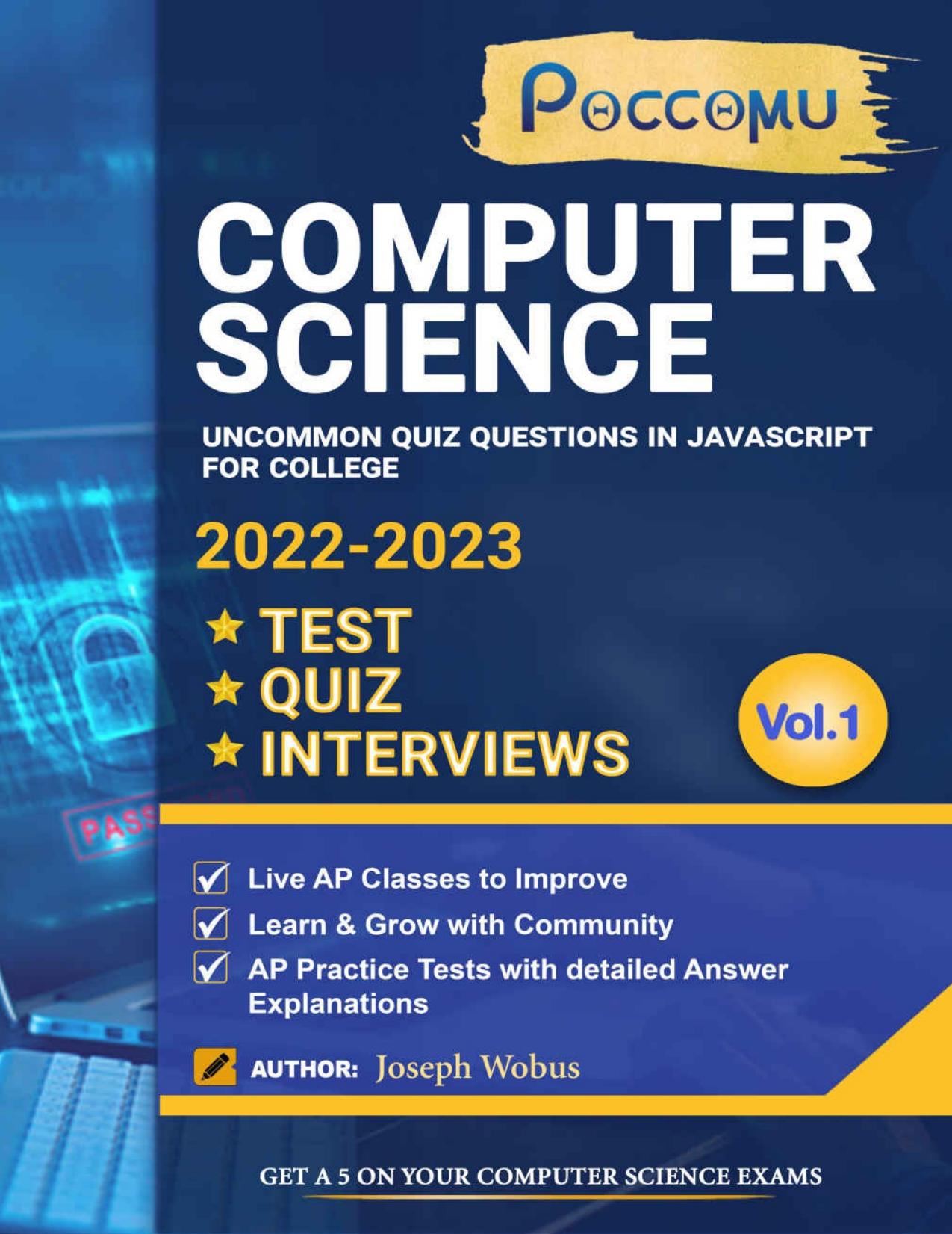 AP Questions In JavaScript For College Tests-Quiz-Interviews Vol-01: