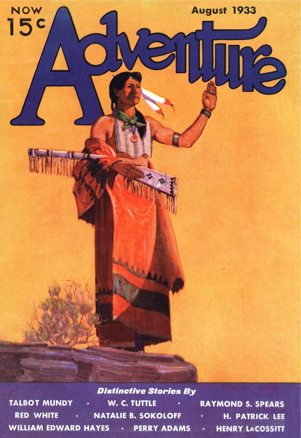 Adventure - August 1933