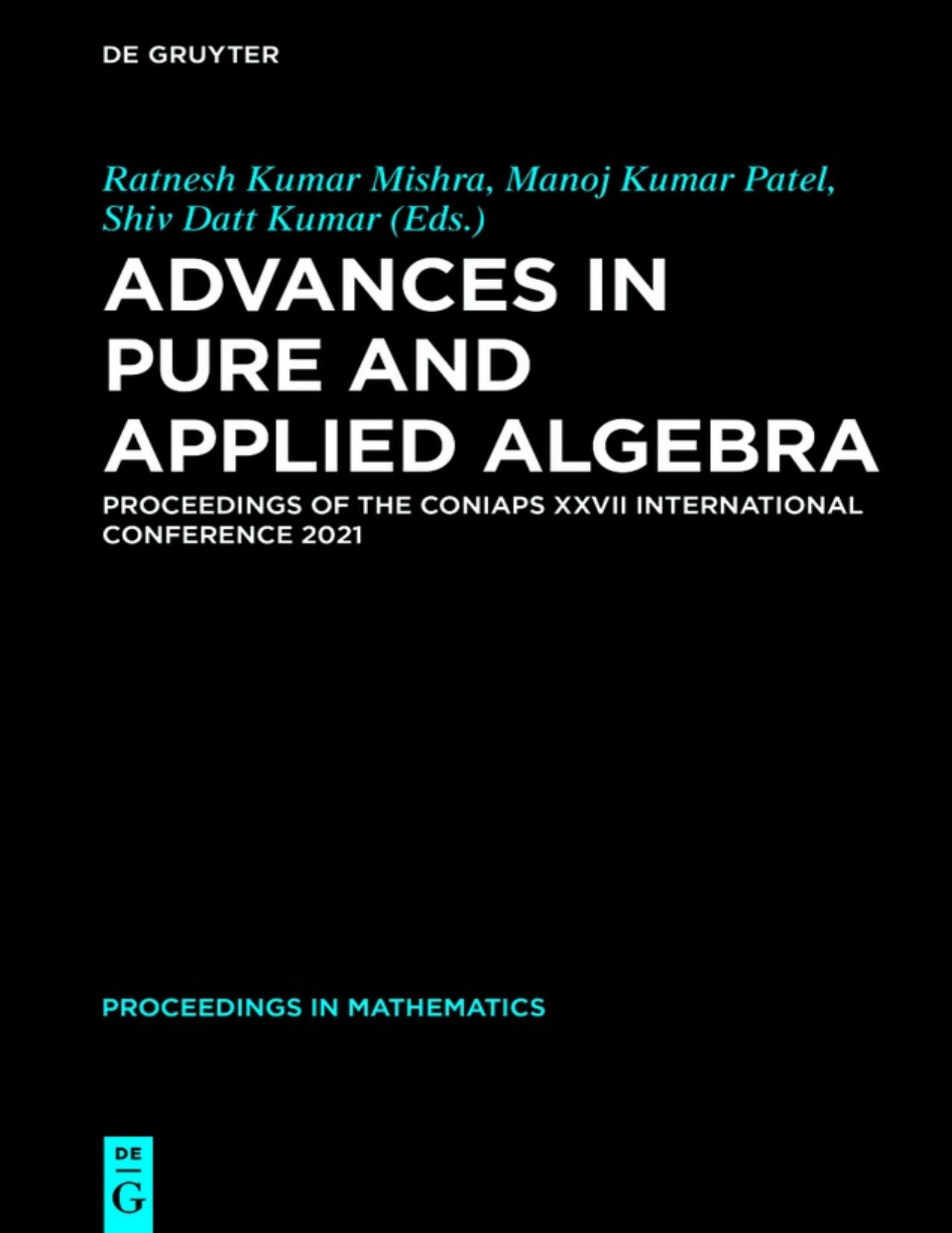 Mishra R. Advances in Pure and Applied Algebra 2023