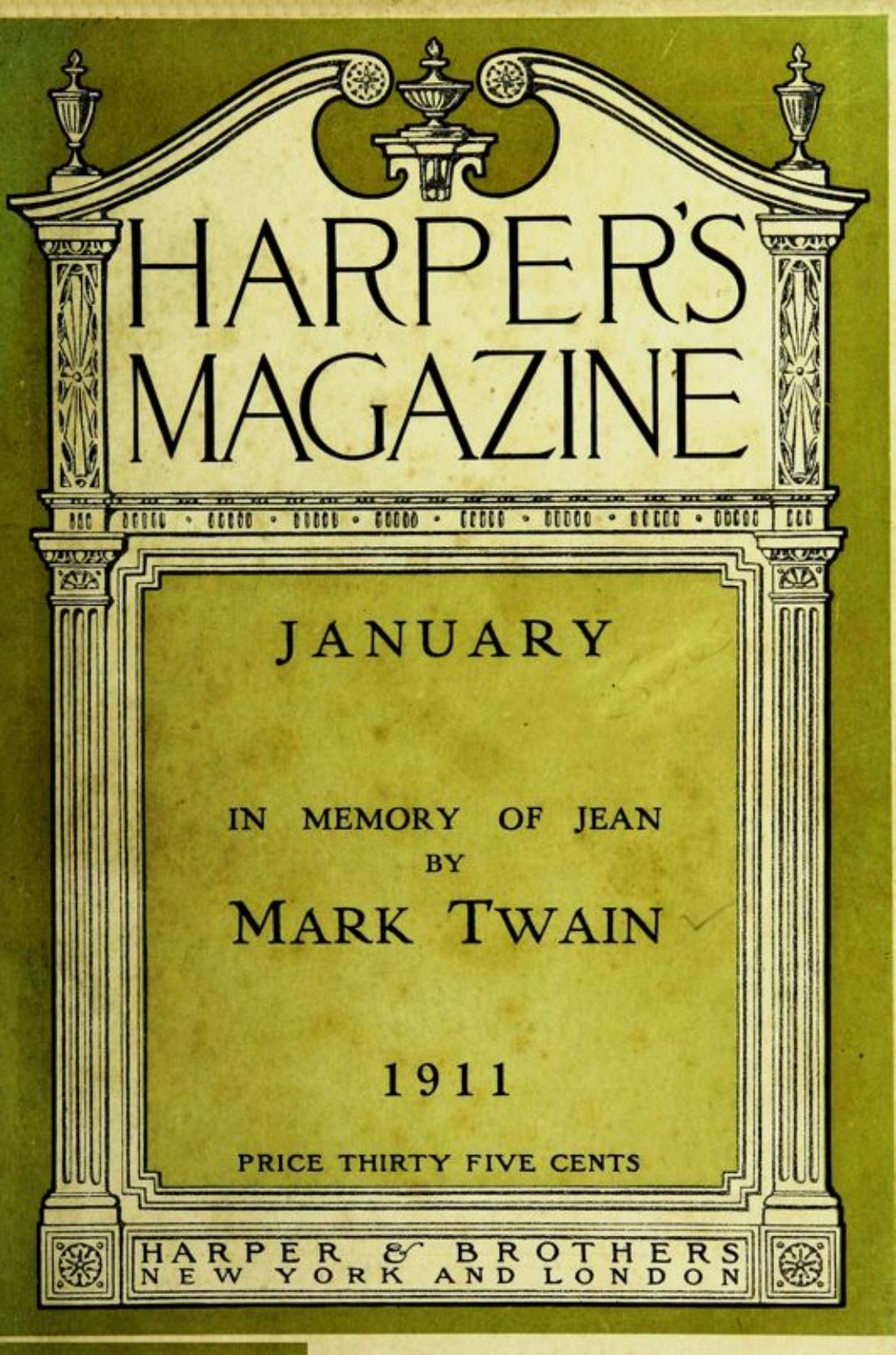 Harper's Magazine - January 1911