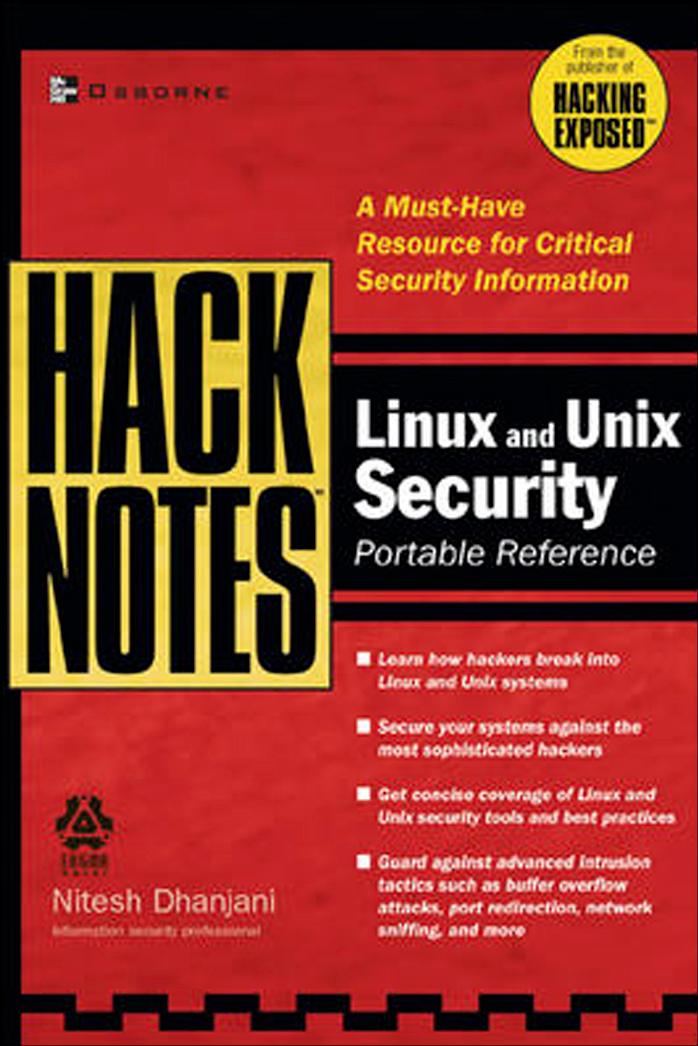 HackNotes : Linux and Unix Security Portable Reference