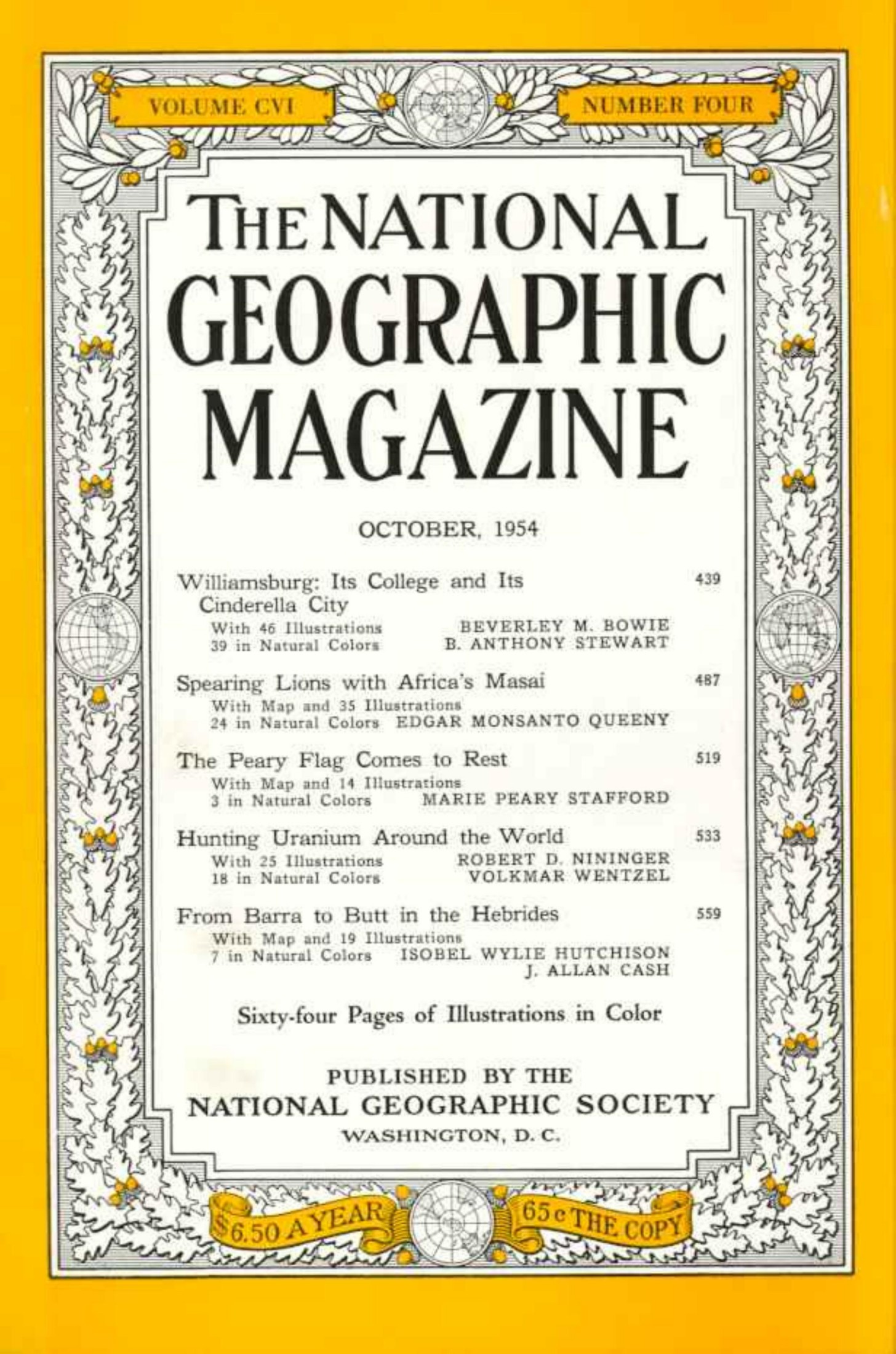 National Geographic 1954-10 106-4 Oct