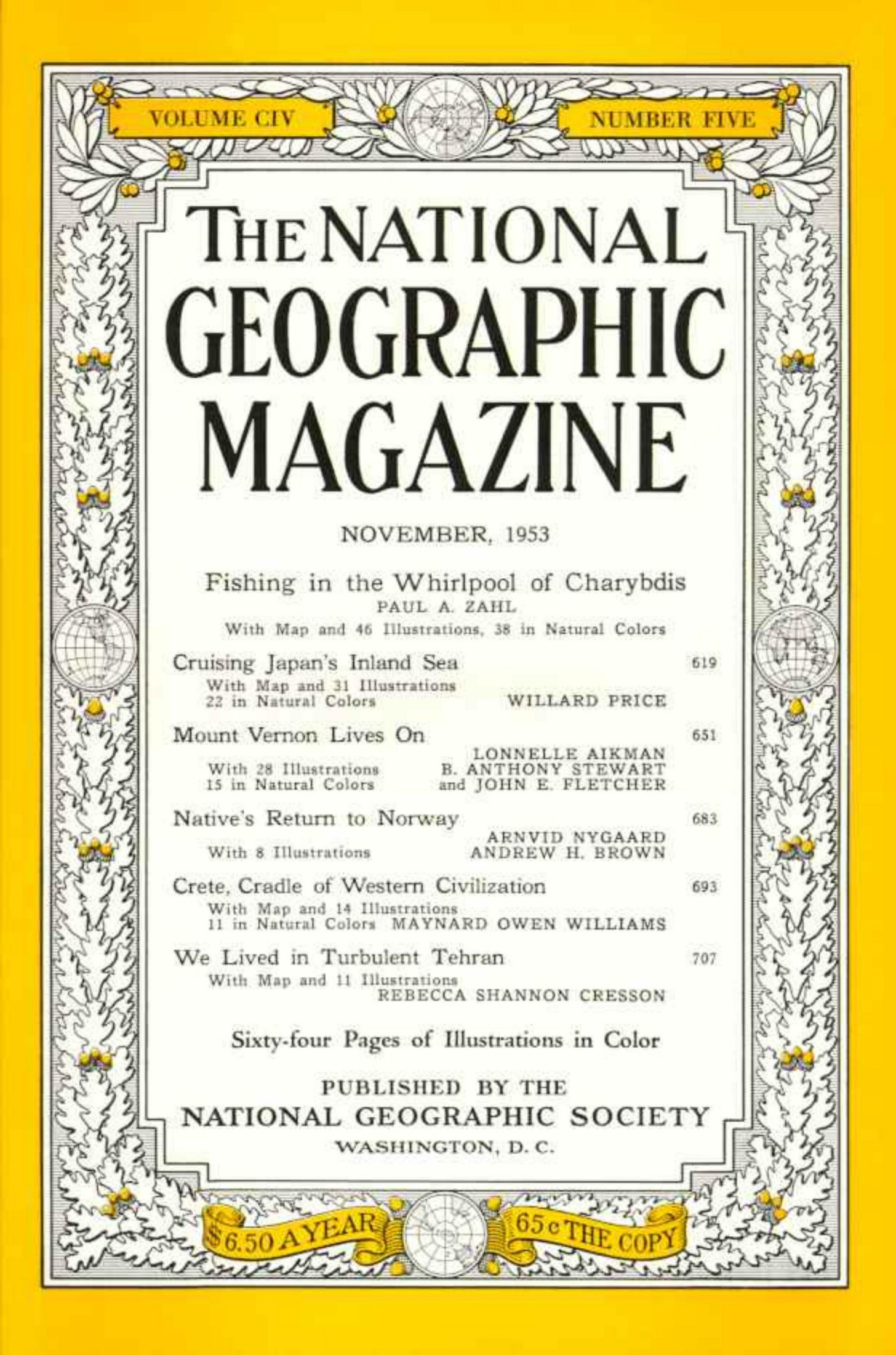 National Geographic 1953-11 104-5 Nov