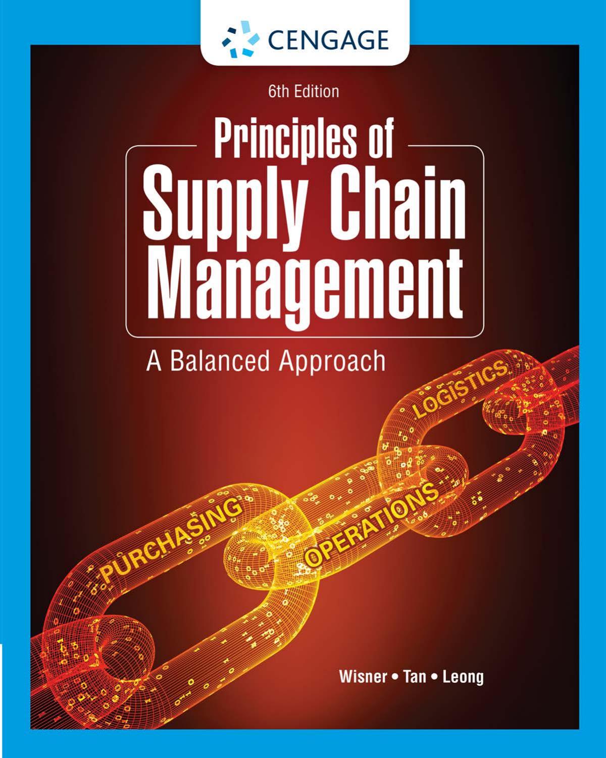 3P-EBK:PRINCIPLES SUPPLY CHAINMANAGEMENT BALANCED APPROACH