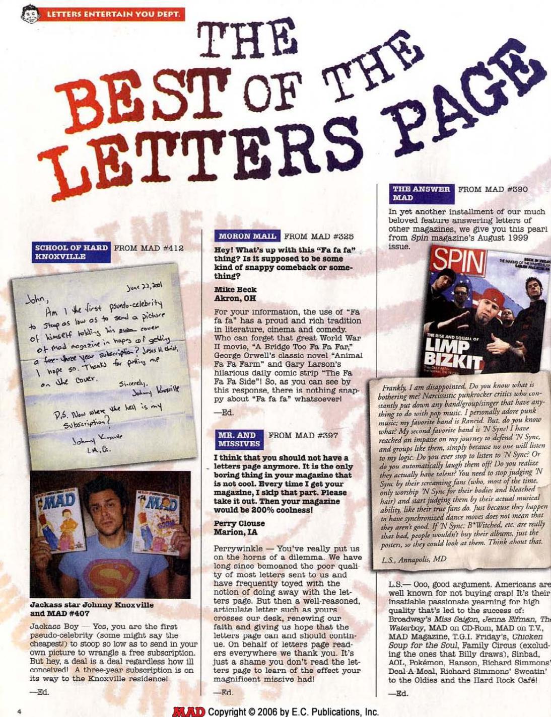 Best of Letters Page (2005) 02