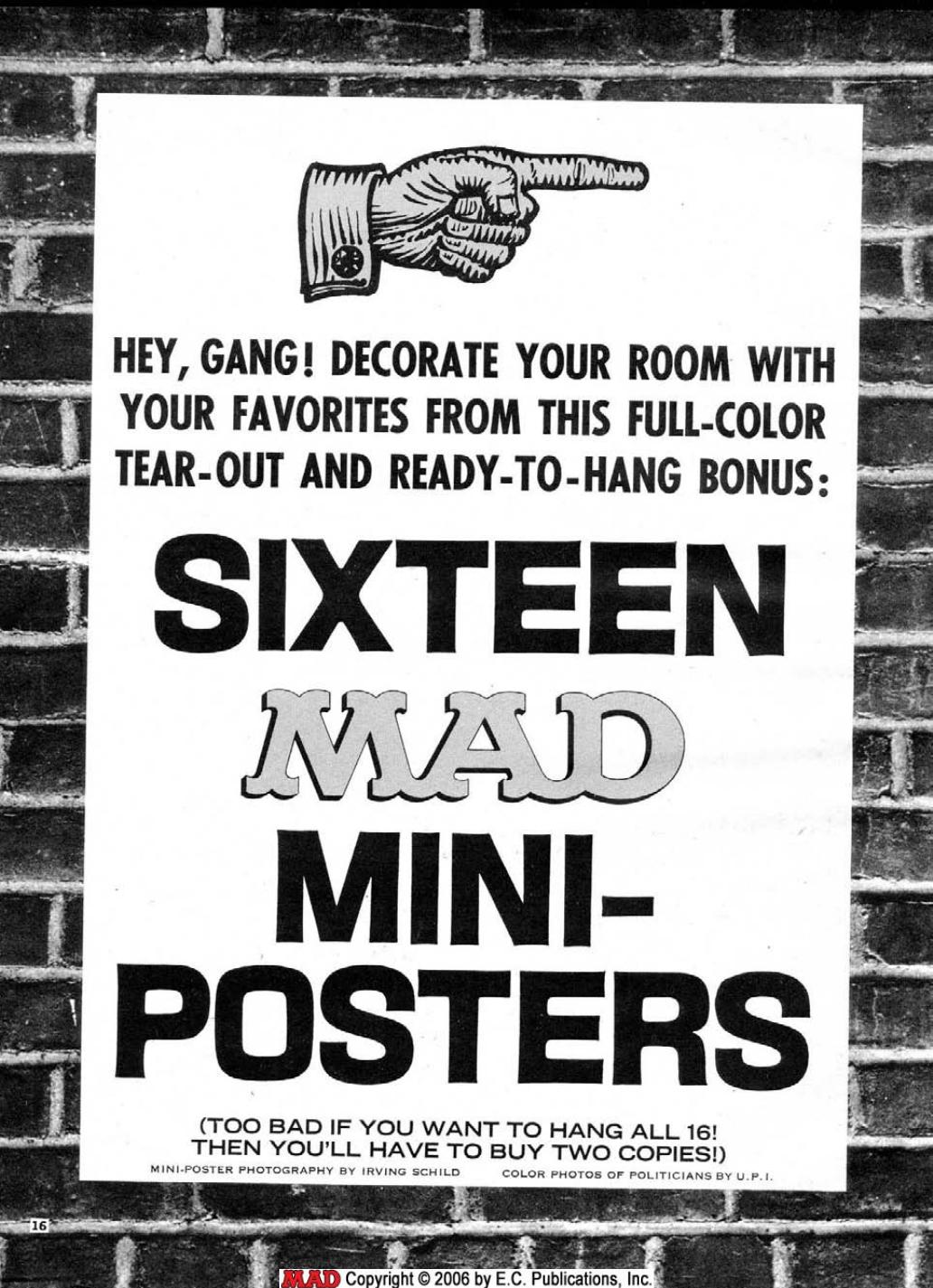 MAD Mini Posters (1972)