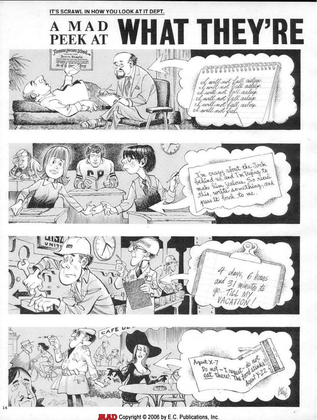 What they're Really Writing (1973) Mini Strip