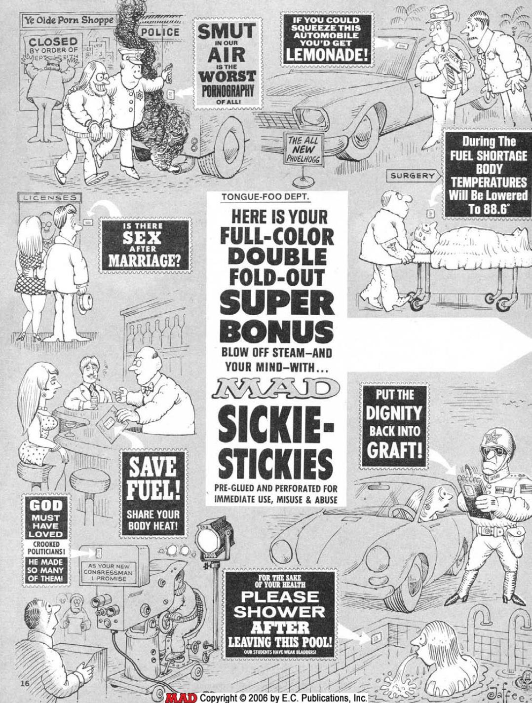 MAD Sickie Stickers (1974)