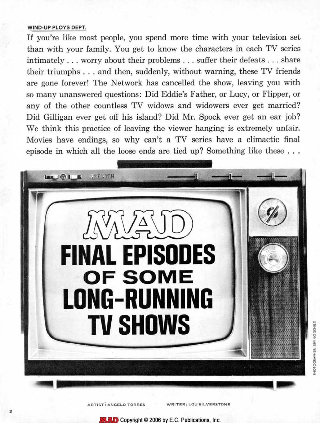 MAD Final Episodes of TV Shows (1975)