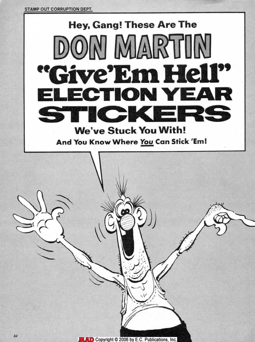 Election Year Stickers (1976)