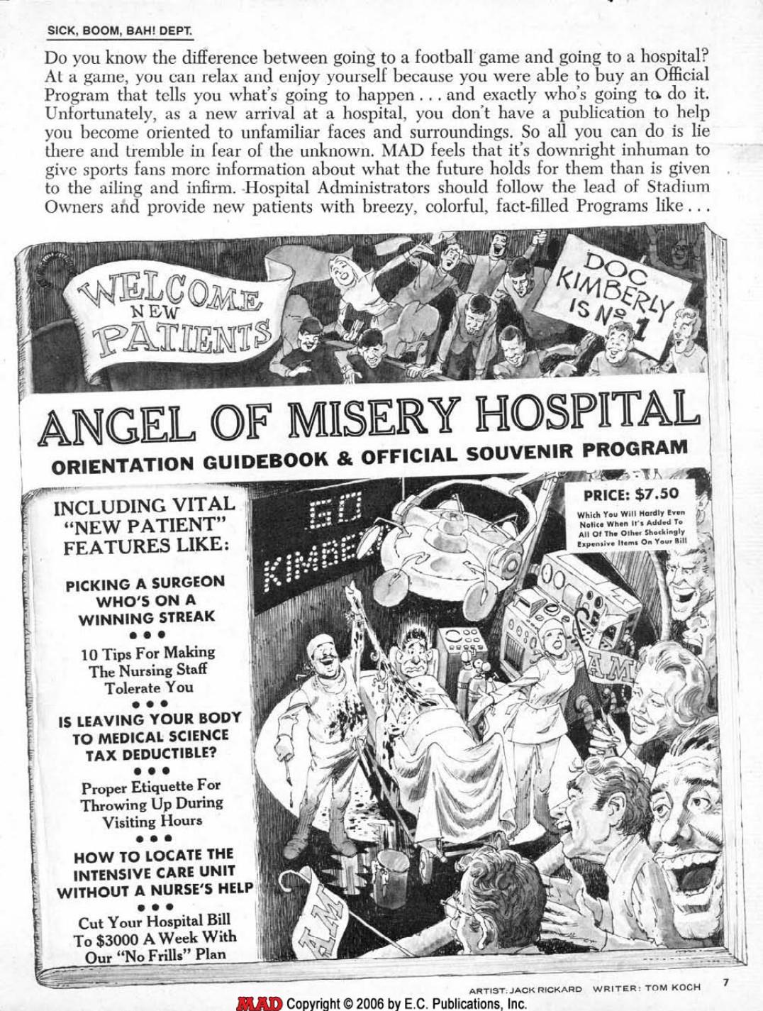 MAD Angel of Misery Hospital (1979)