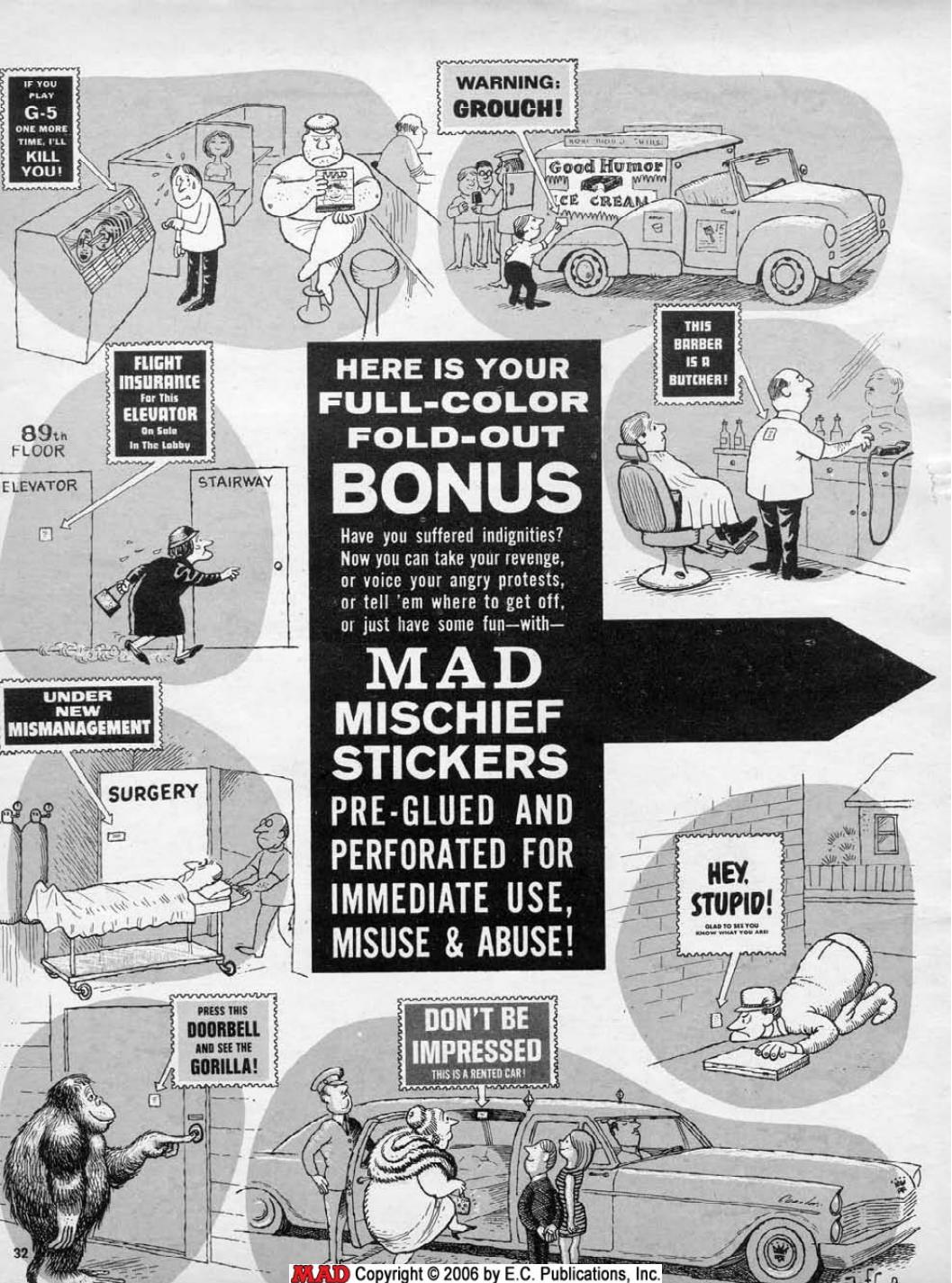 MAD Mischief Stickers (1967)