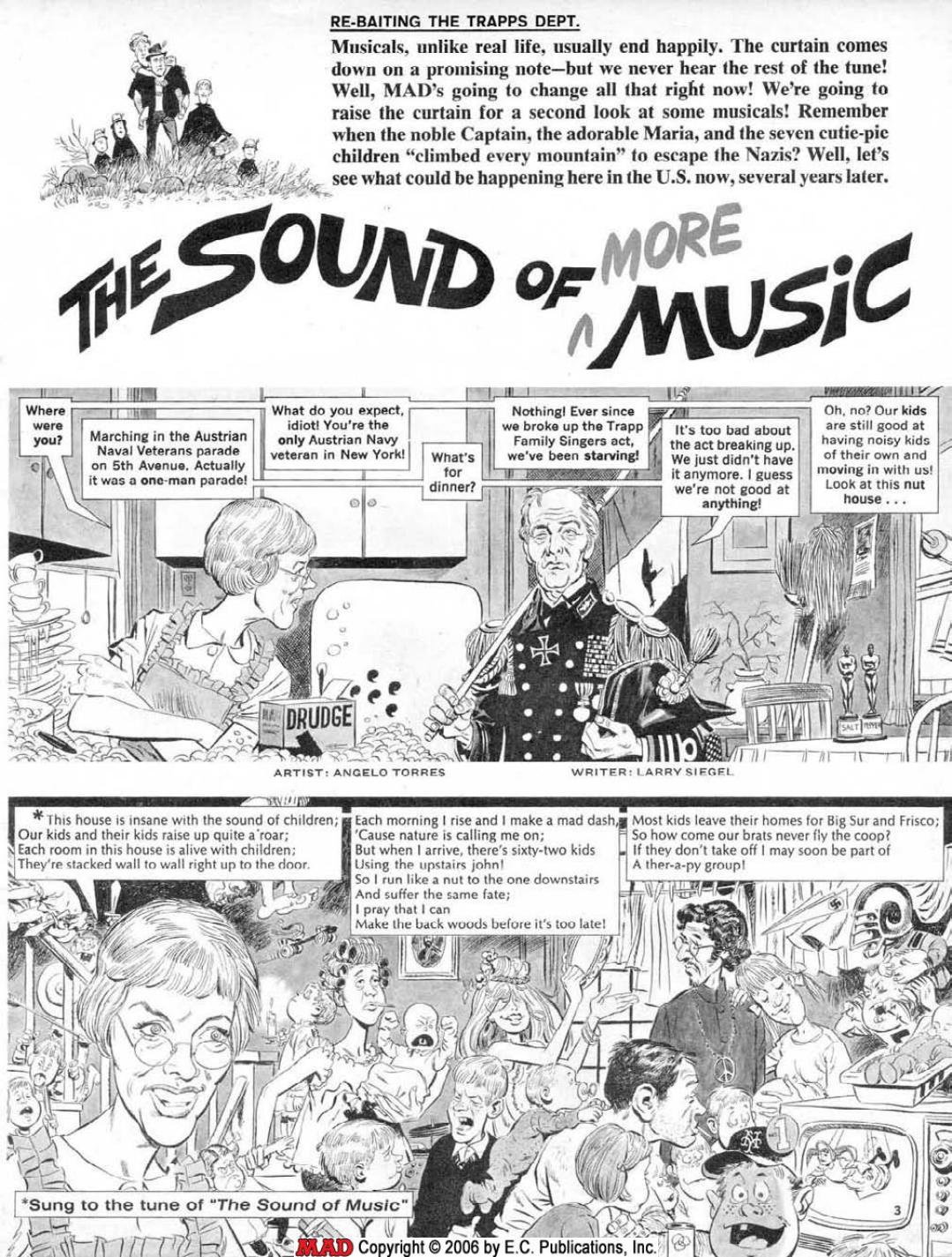 The Sound of More Music (1970) Newspaper Comic Strip