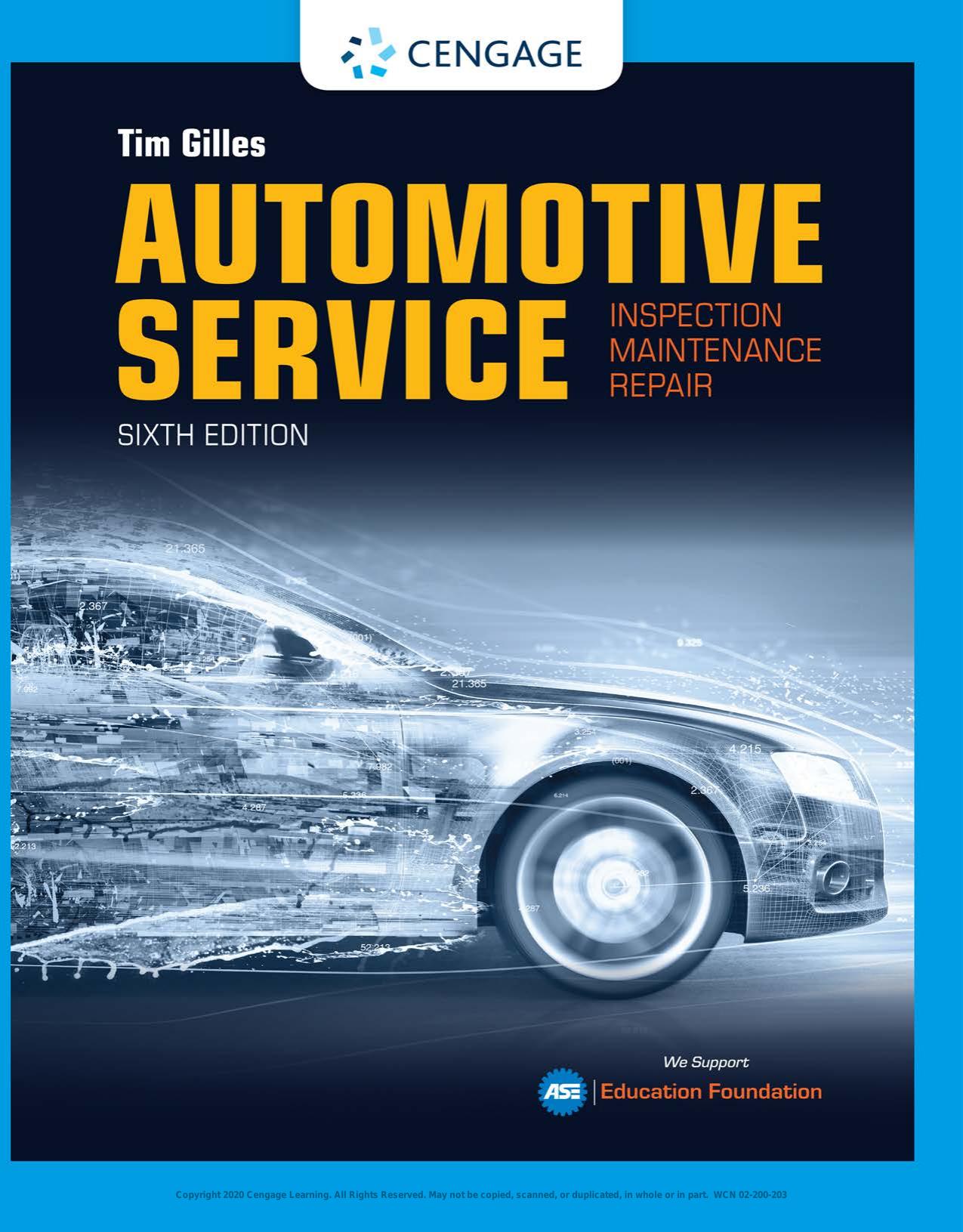 3P-EBK AUTOMOTIVE SERVICE INSPECTION/MAINTENANCE/REPAIR