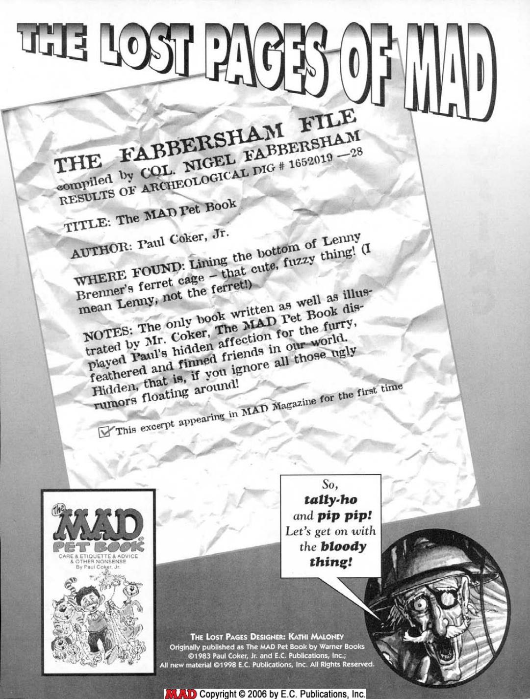 MAD Lost Pages (1998) 1