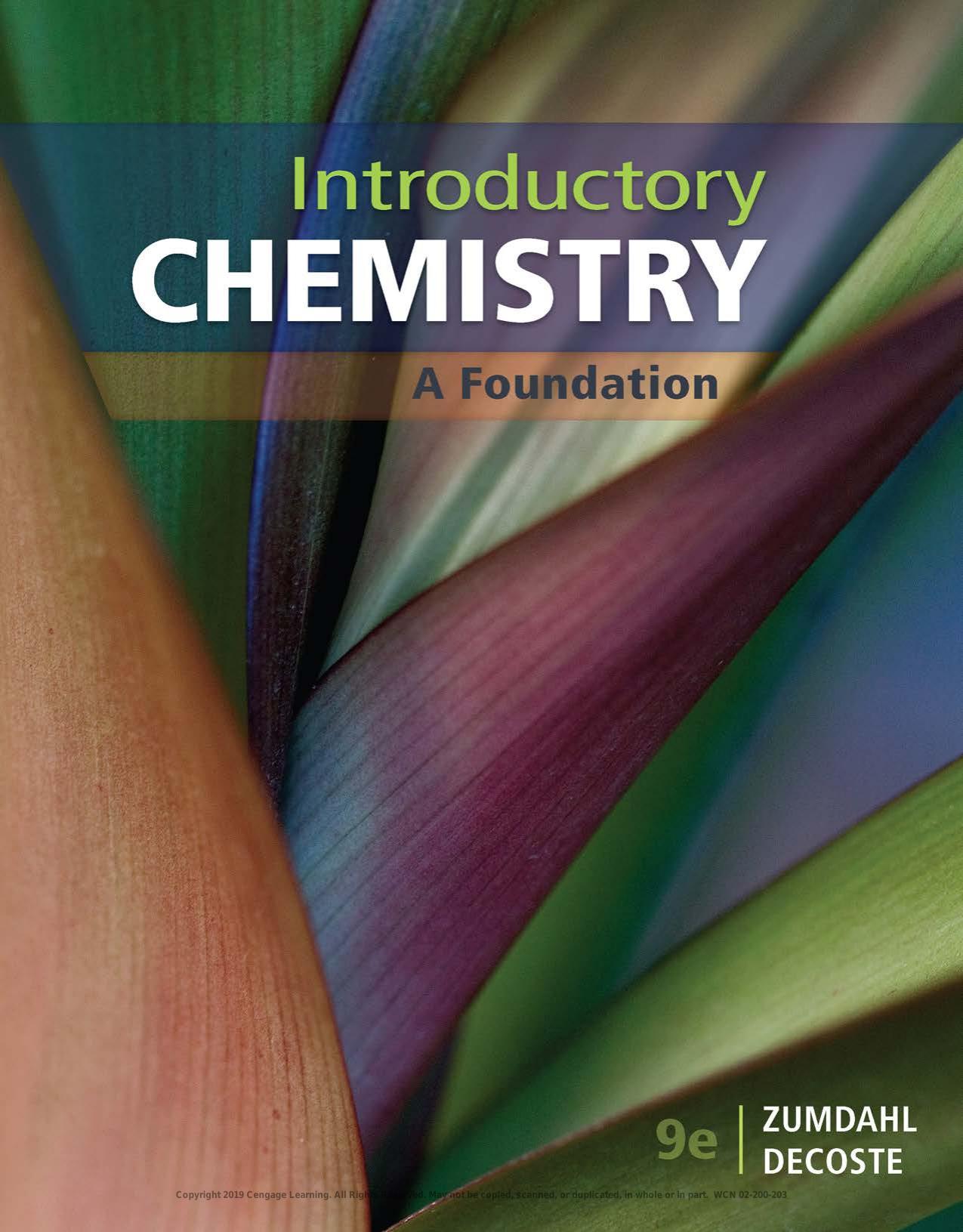 Introductory Chemistry: A Foundation, 9th ed.