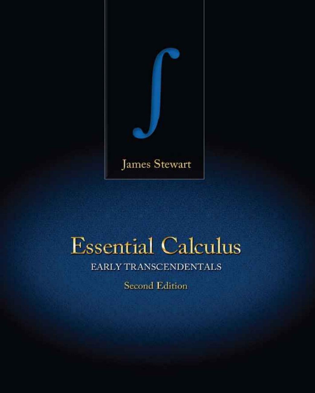 Essential Calculus: Early Transcendentals (Stewart), 2nd ed.