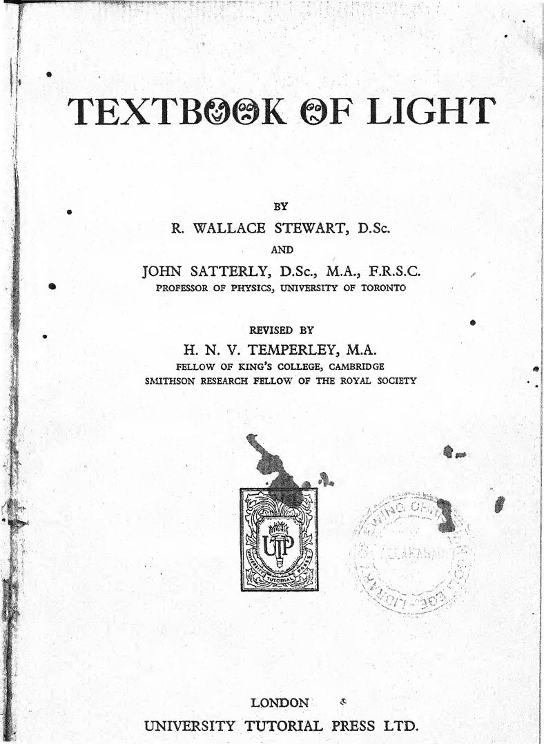 Textbook Of Light