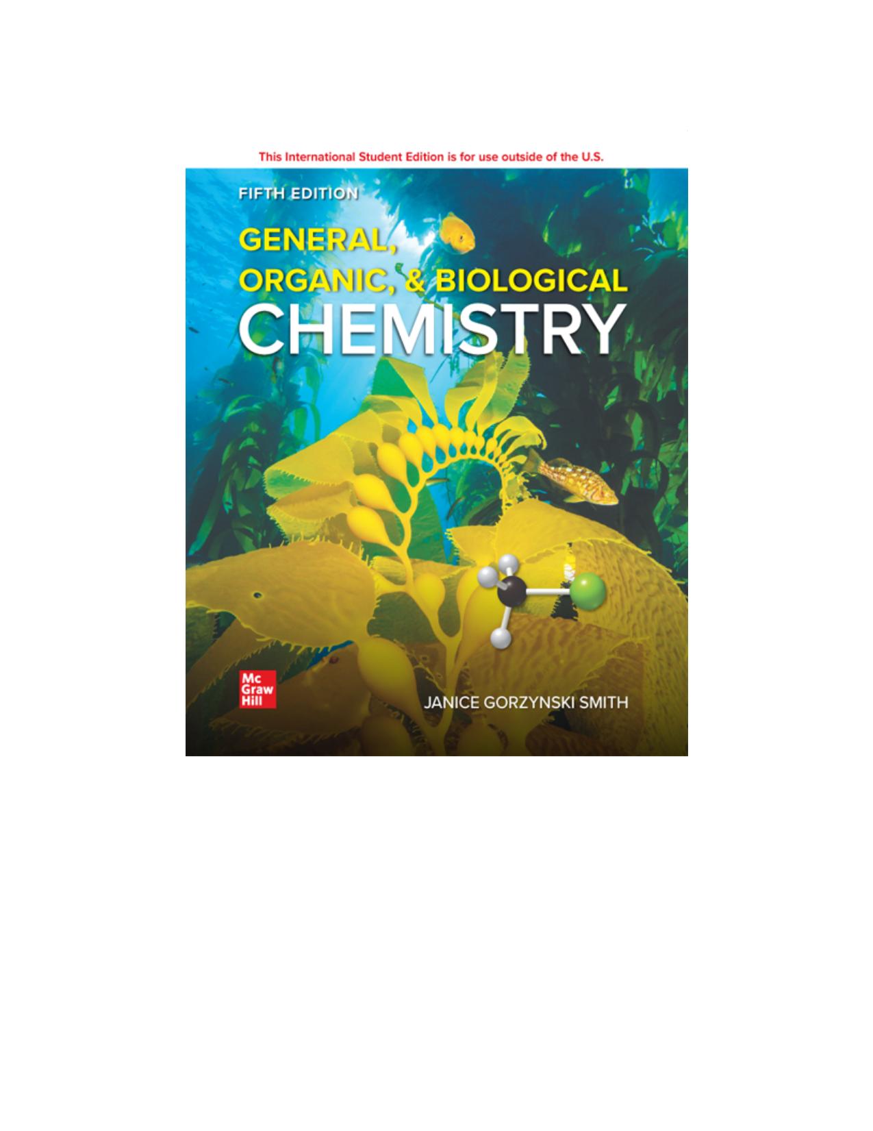 ISE EBook Online Access for General, Organic, and Biological Chemistry