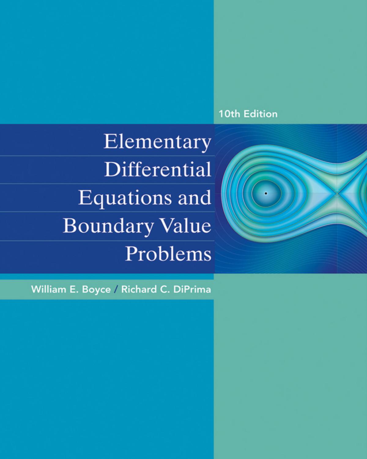 Elementary Differential Equations and Boundary Value Problems