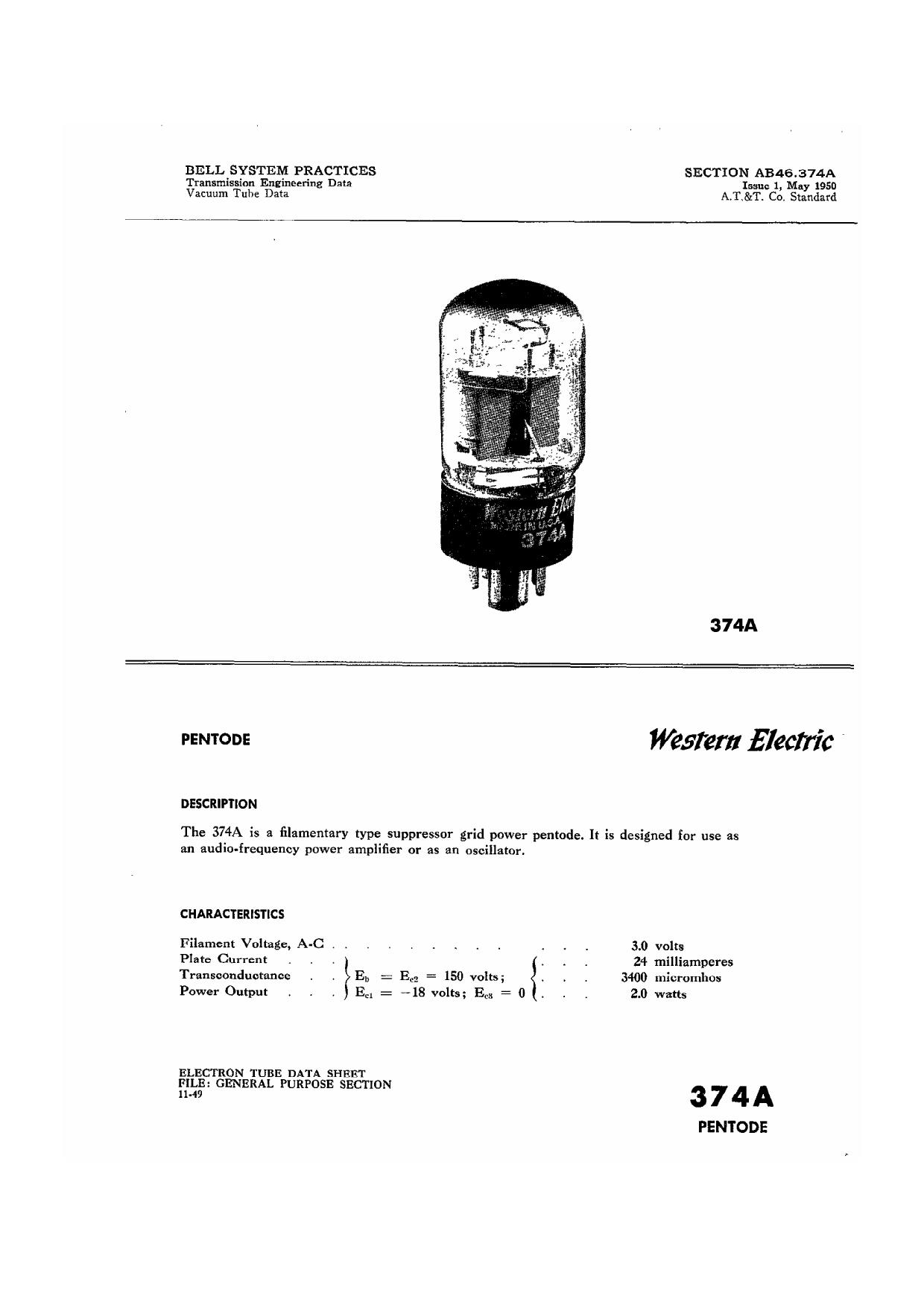 Western Electric Tube Manual Part 3