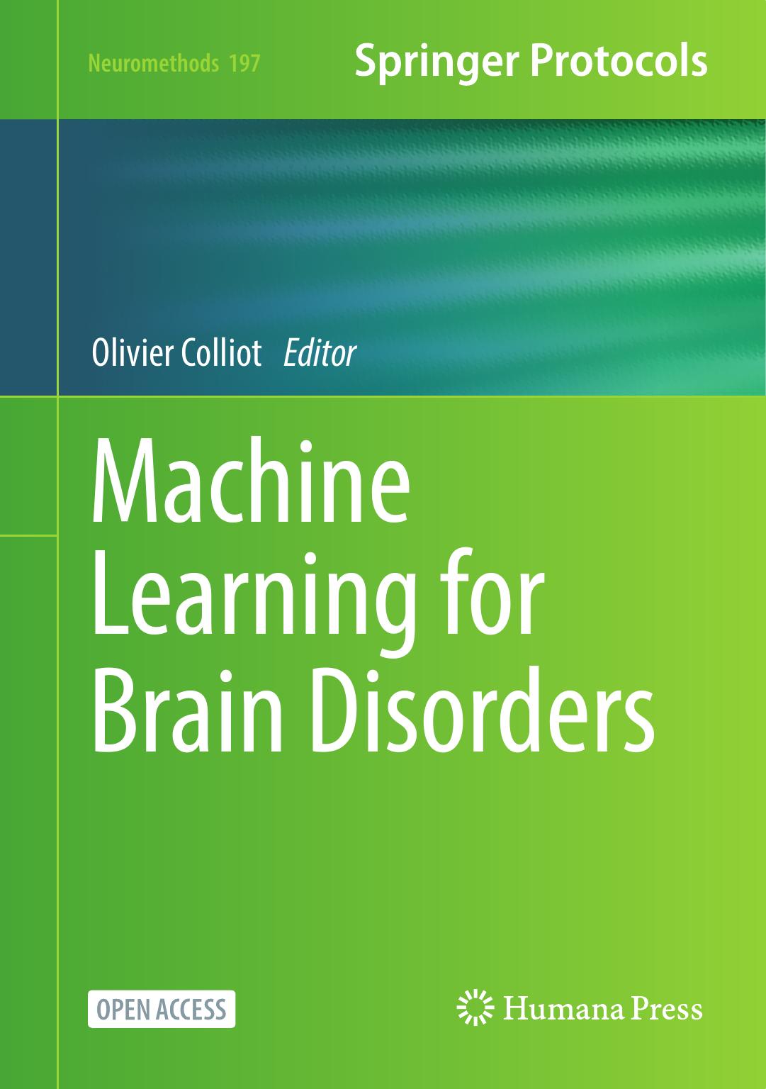 Machine Learning for Brain Disorders