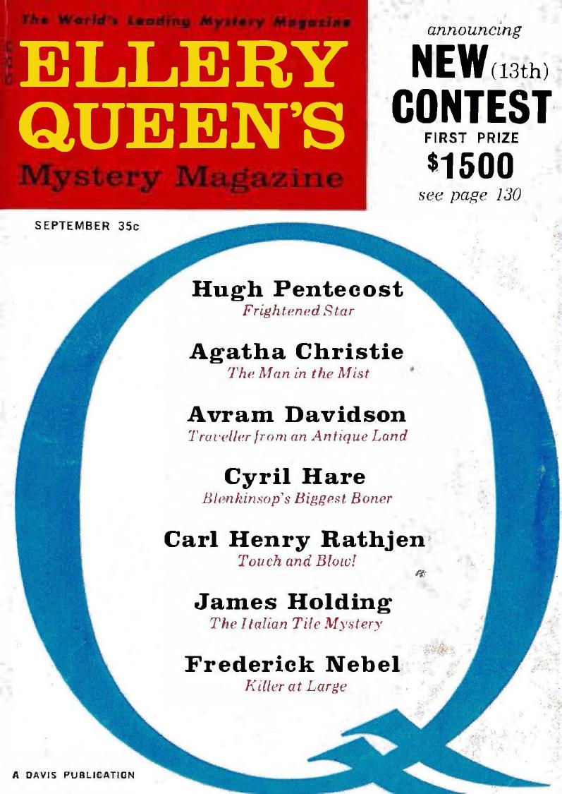 Ellery Queens Mystery Magazine - September 1961