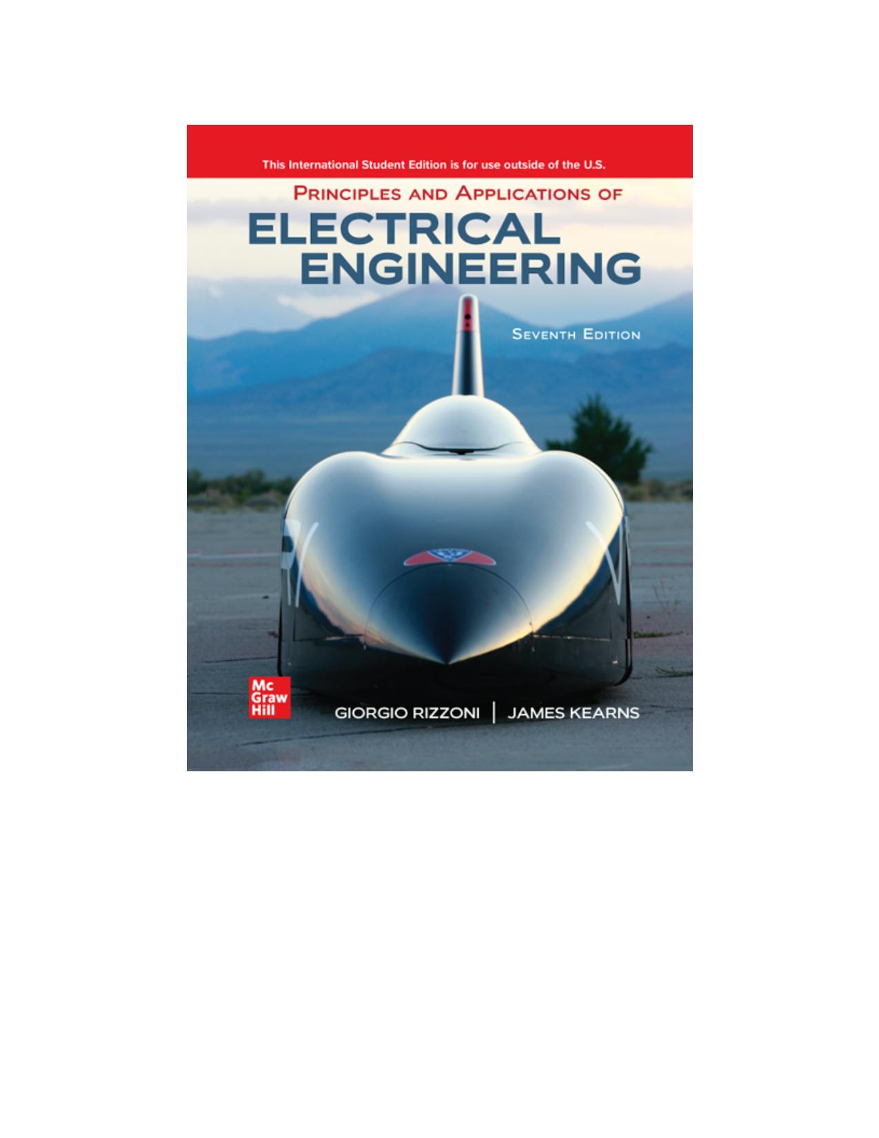 ISE EBook Online Access for Principles and Applications of Electrical Engineering